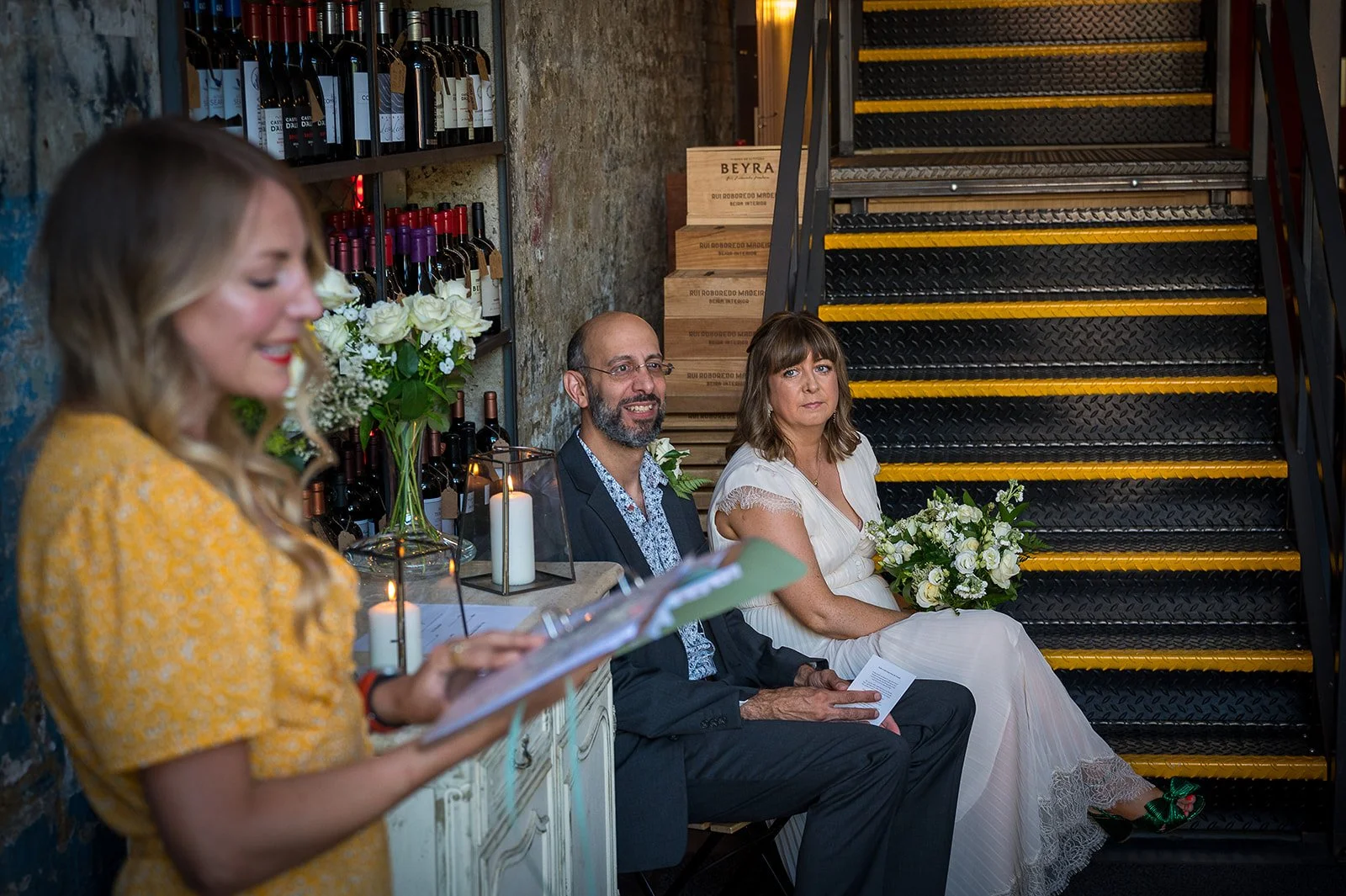 Real Wedding Story: A Cool London Wine Shop