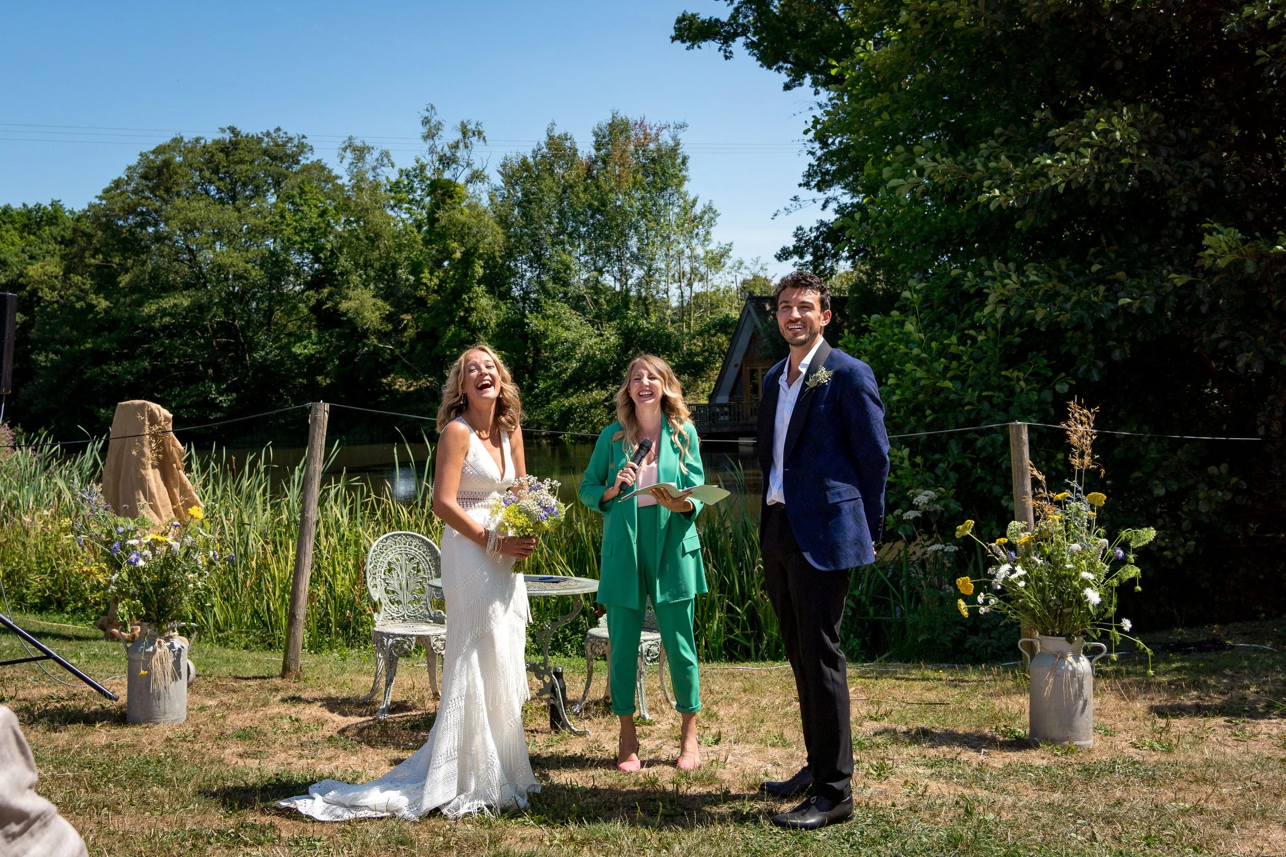 East Sussex Wedding Ceremony at Frickley Lake