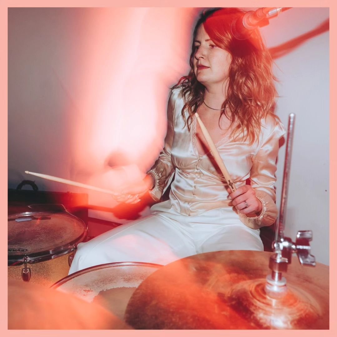 Throwing it back to this amazing photo of Nicole playing the drums at her wedding reception by @gavyophoto at the @rsaweddings, a venue particularly close to both her and Martin&rsquo;s hearts, and somewhere Martin has been a fellow at for many years