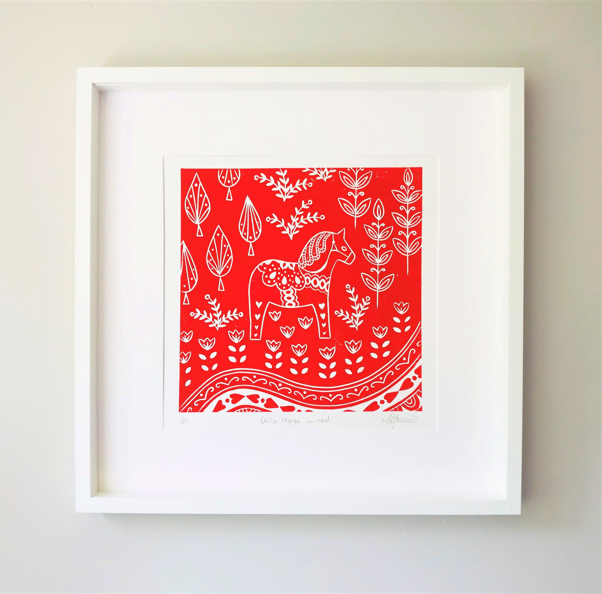 Dala Horse in red, by Mabel Fox N44.jpeg