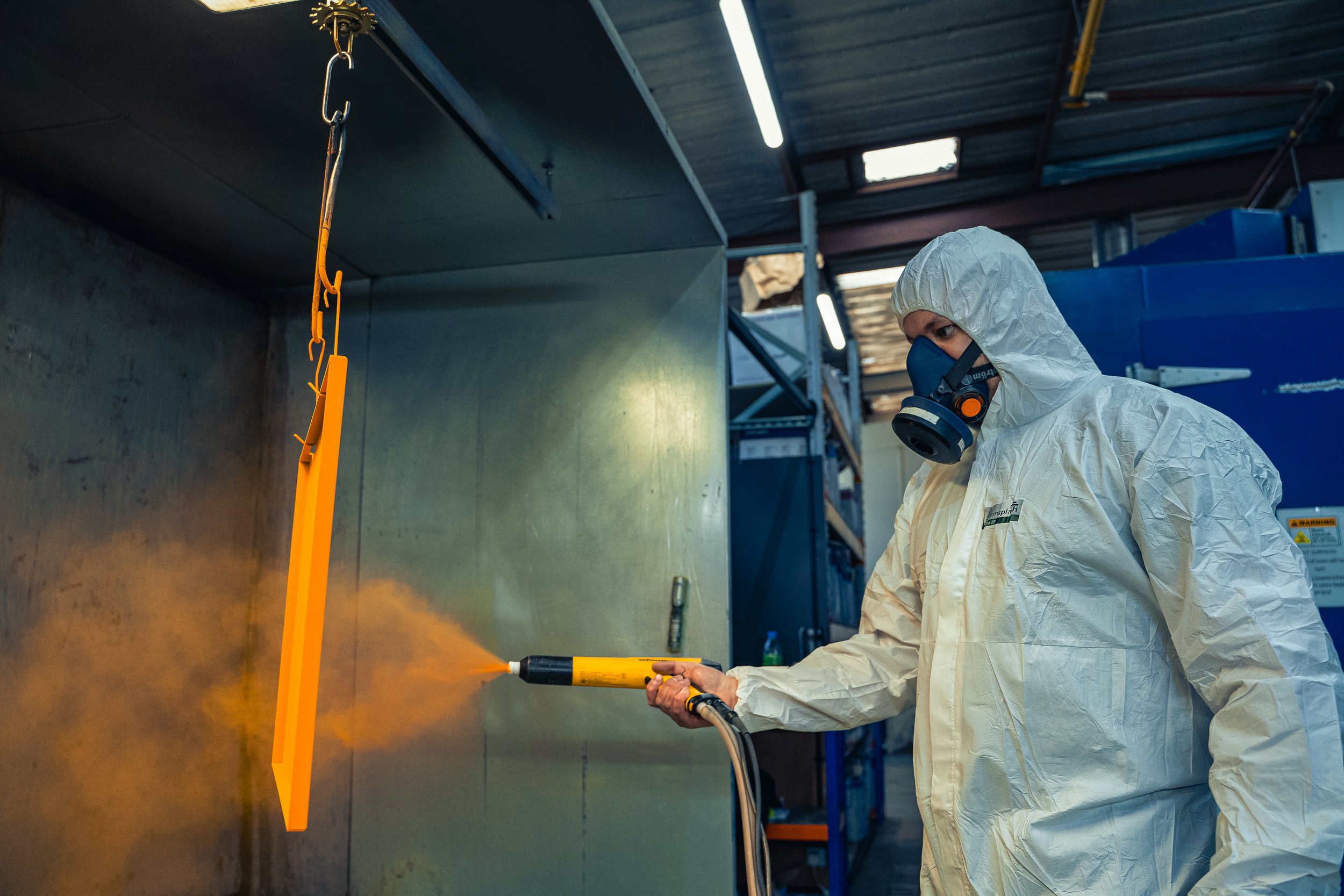 Danny - Powderocating at Jordan Fabrications