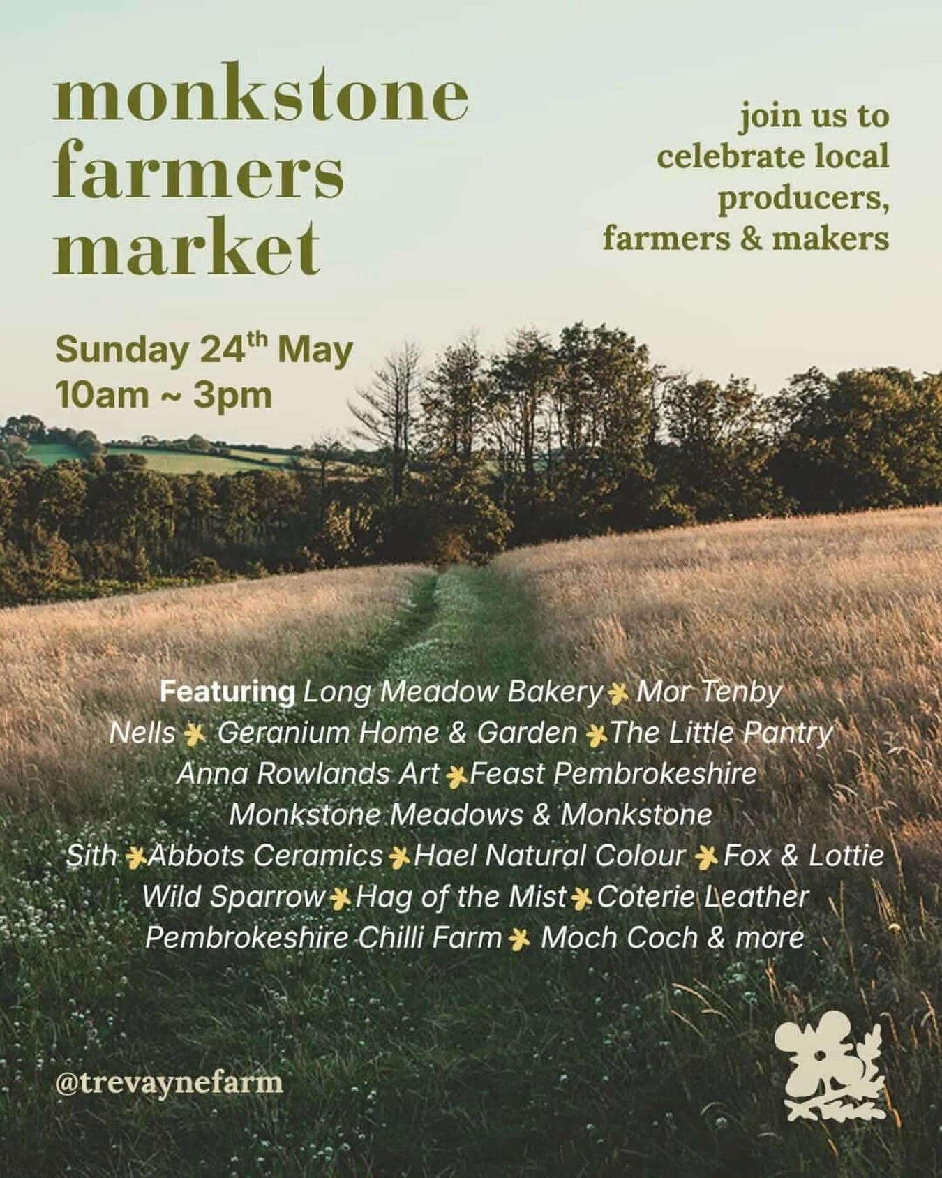 This Sunday!

We will be hosting our next&nbsp;Farmers Market, bringing together farmers, bakers, makers and creatives from our local community to share their produce and wares.

We will be selling our&nbsp;Monkstone&nbsp;flock knitwear and blankets,
