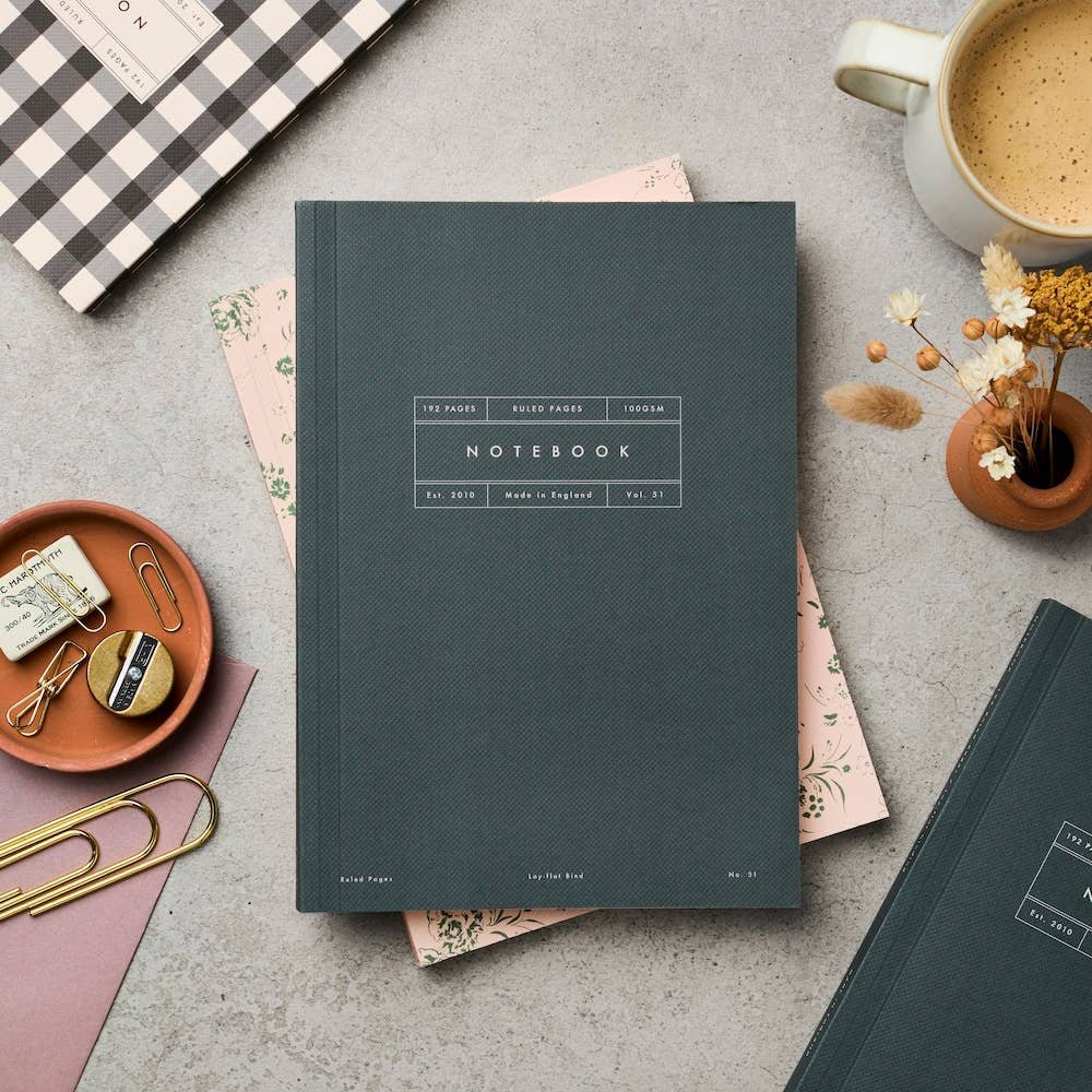 A5 Hunter Green Notebook