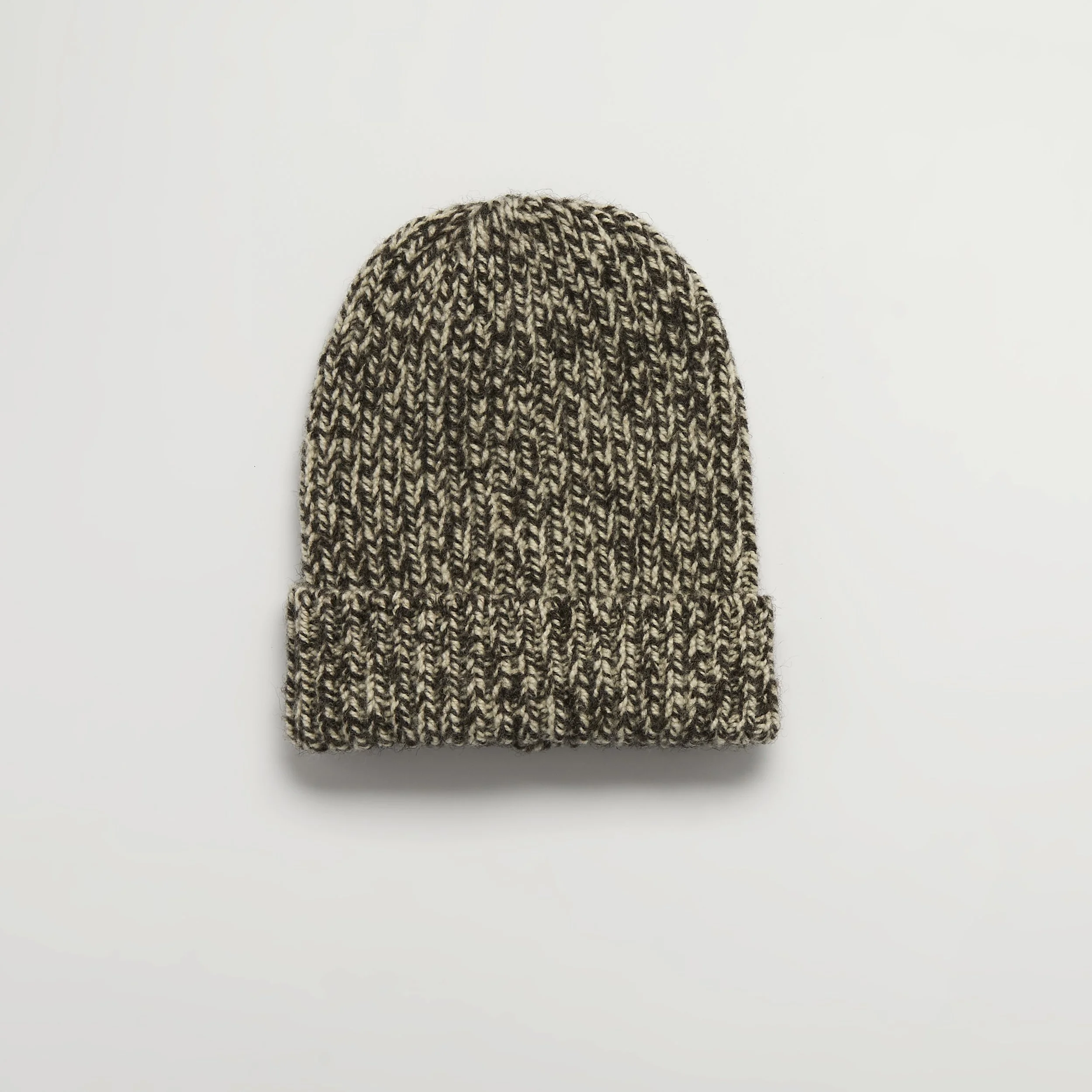 Brown + Cream (Black Welsh Mountain, Merino + Romney) Hat