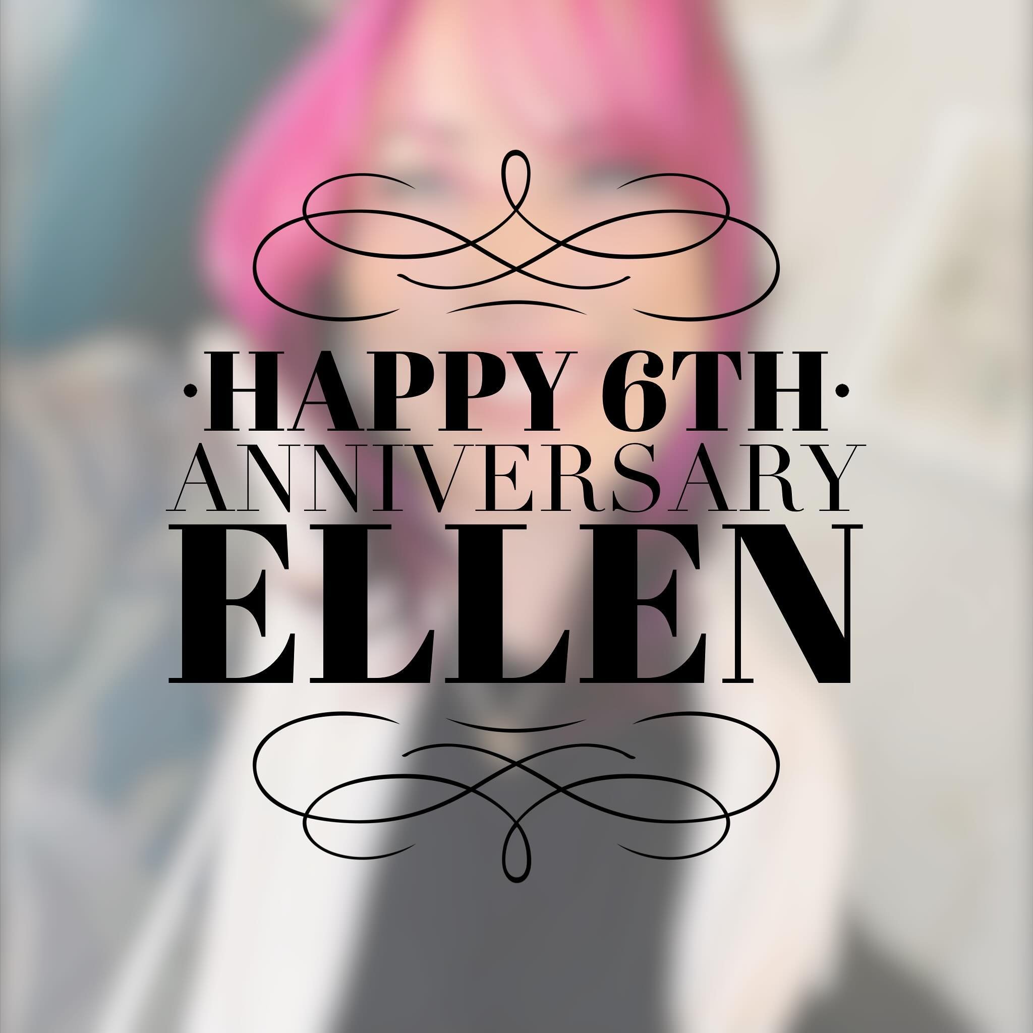 Ellen, six years?! Wow! We are so proud of how far you have come. How patient yet eager you are at perfecting your craft! Your an asset to this shop and can never be replaced! Thank you for all you do beyond the chair. Your clients adore you and we l