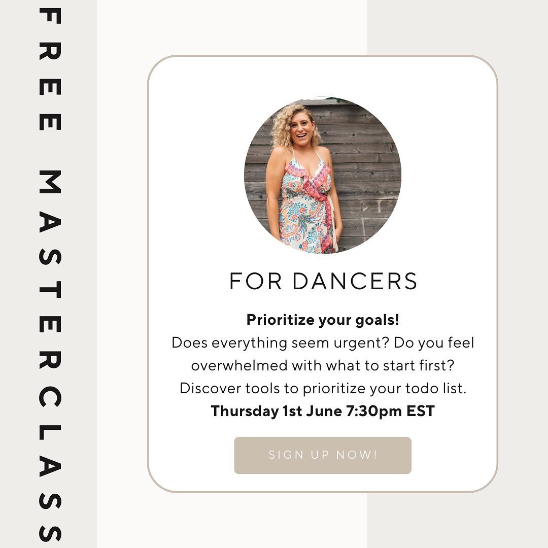 Dance entrepreneurs, do you feel overwhelmed by your to-do list that you end up doing nothing?

Are you procrastinating on tasks you KNOW are going to propel you forward? 

Does everything feel urgent that you don&rsquo;t know what to tackle first? 
