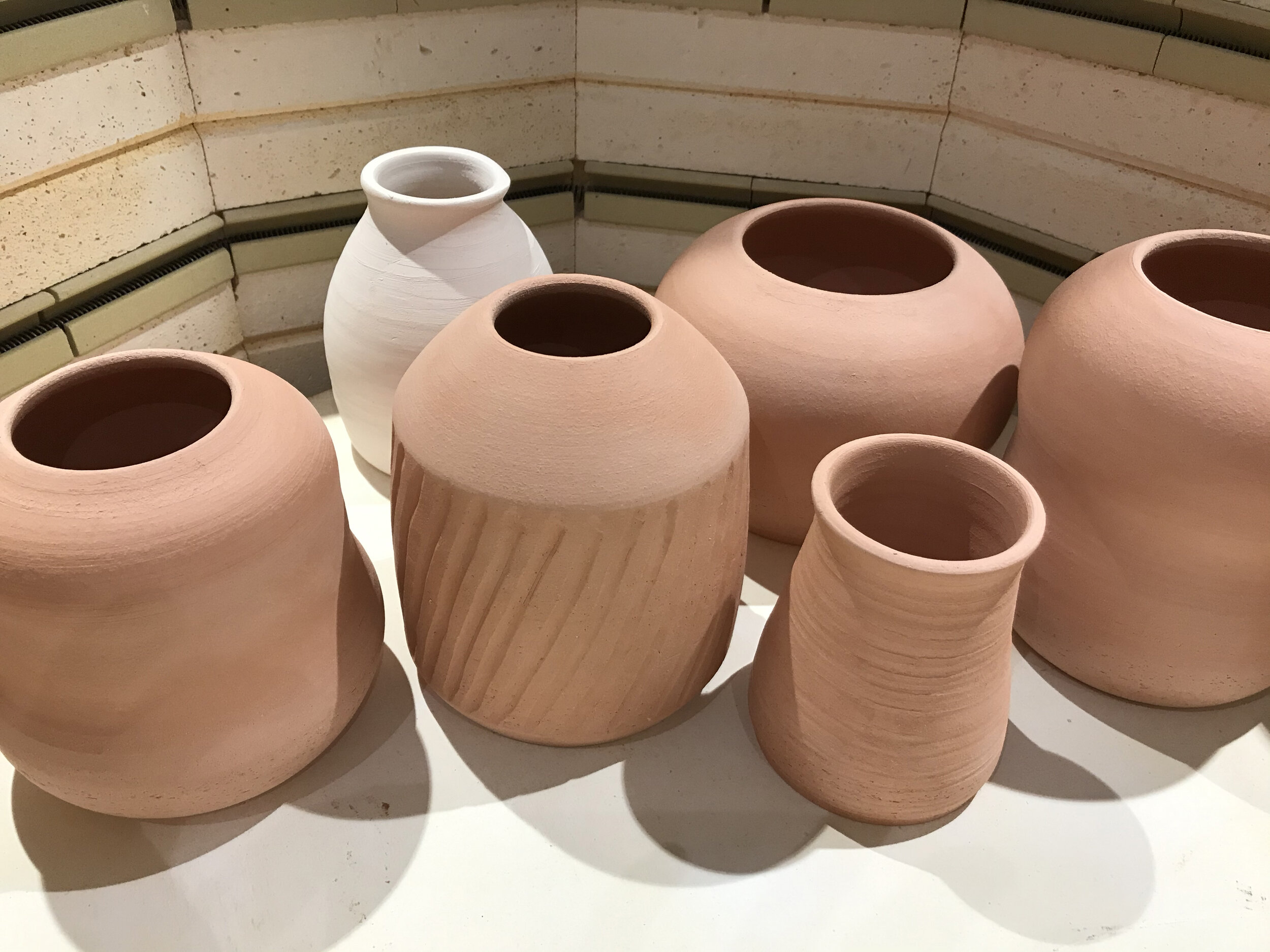 Unloading a bisque firing