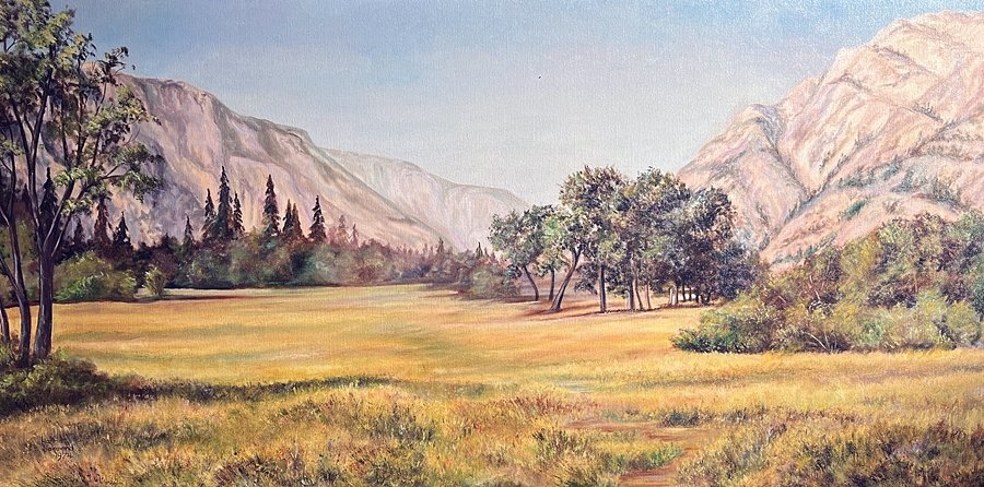  SIERRA MEADOW Oil on canvas 24" x 48" 