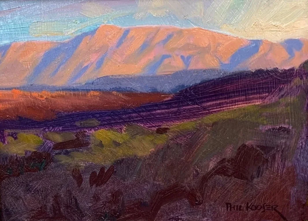  EVENING LIGHT Oil on masonite 6" x 8" 