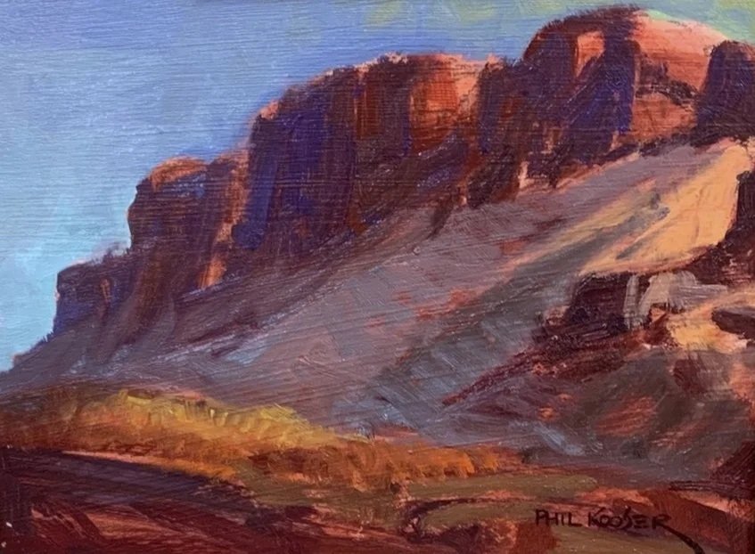  INDIAN COUNTRY Oil on masonite 6" x 8" 