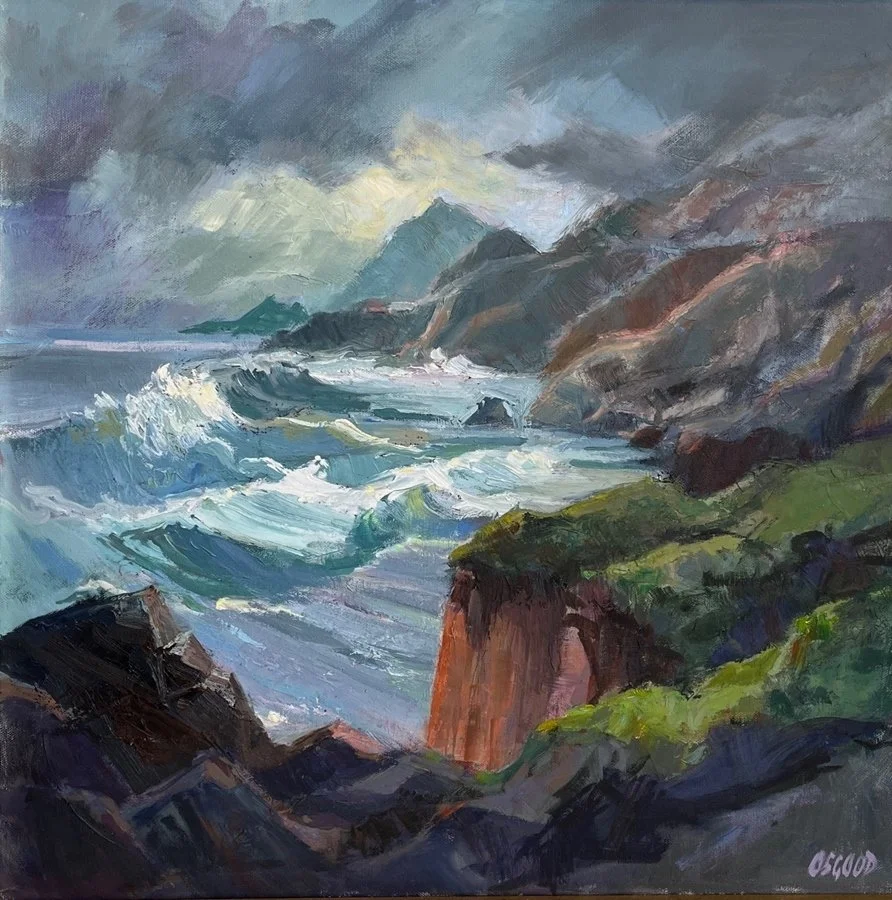  STORMY SKIES Oil on canvas 
    |     20" x 20" 