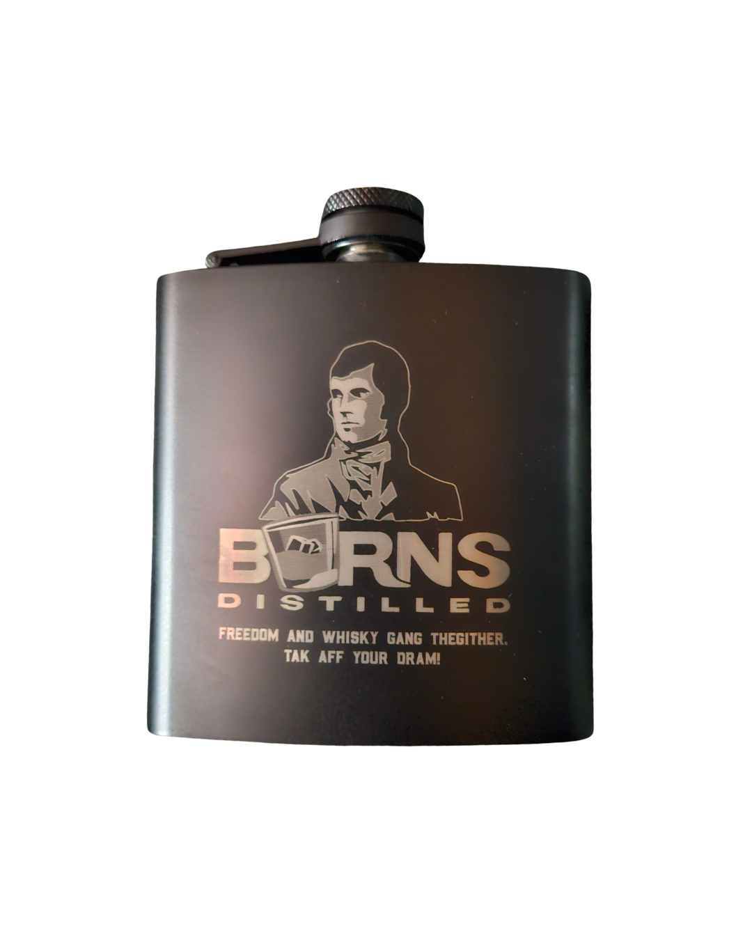 Burns Distilled Hip Flask