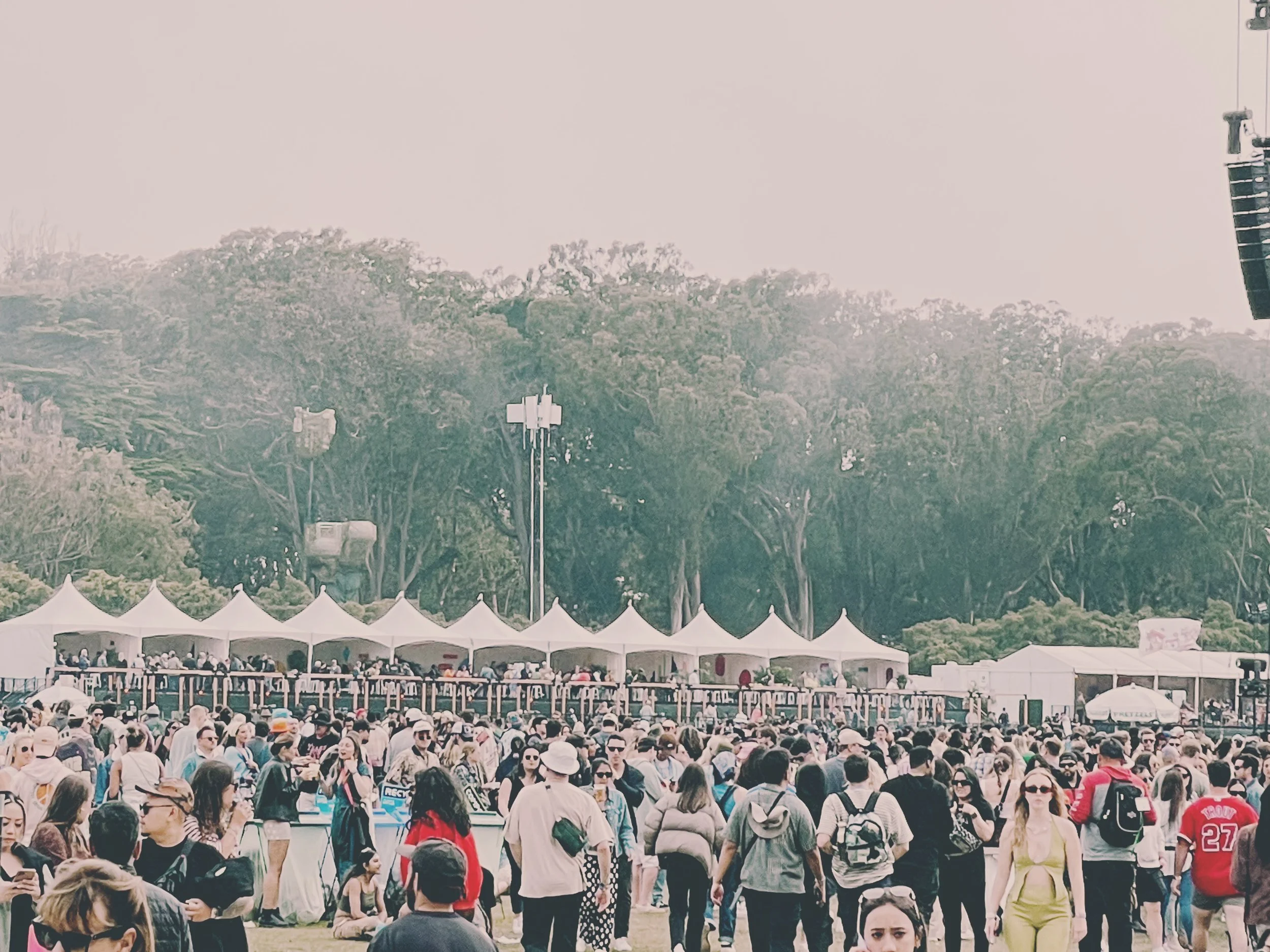 Outside Lands with fog.