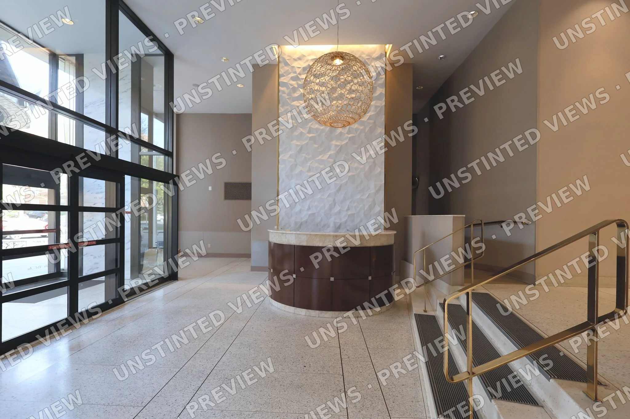 The Bel Air, 66-36 Yellowstone Blvd — Lobby Entrance & Concierge Desk (Apr 2025)