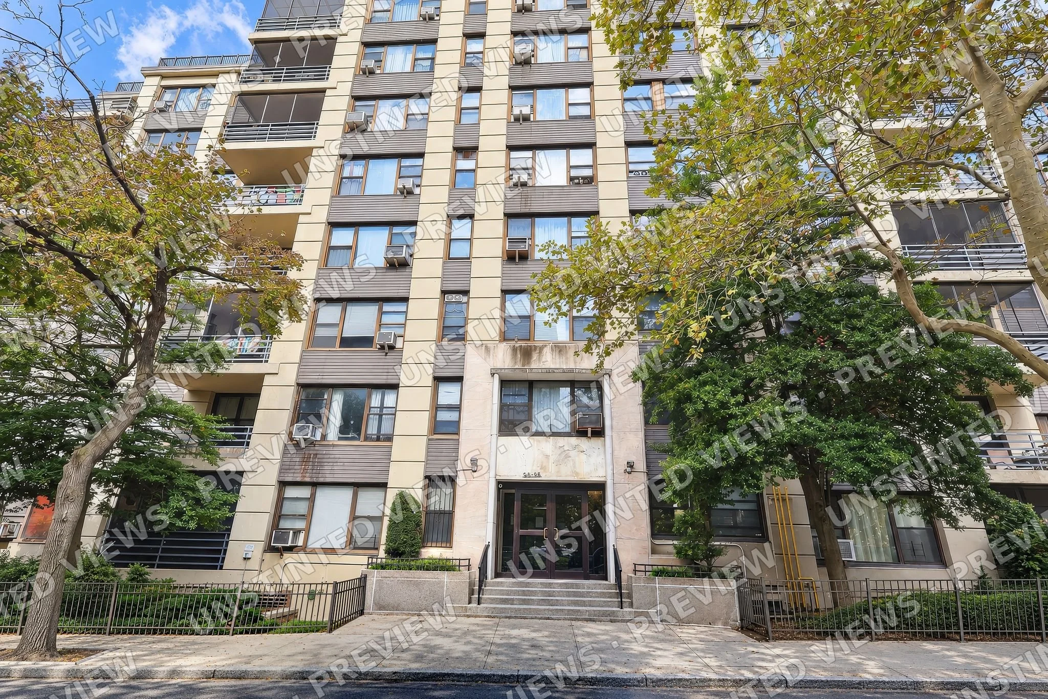 Walden Terrace, 98-25 64th Road — Full-Height Facade (Oct 2026)