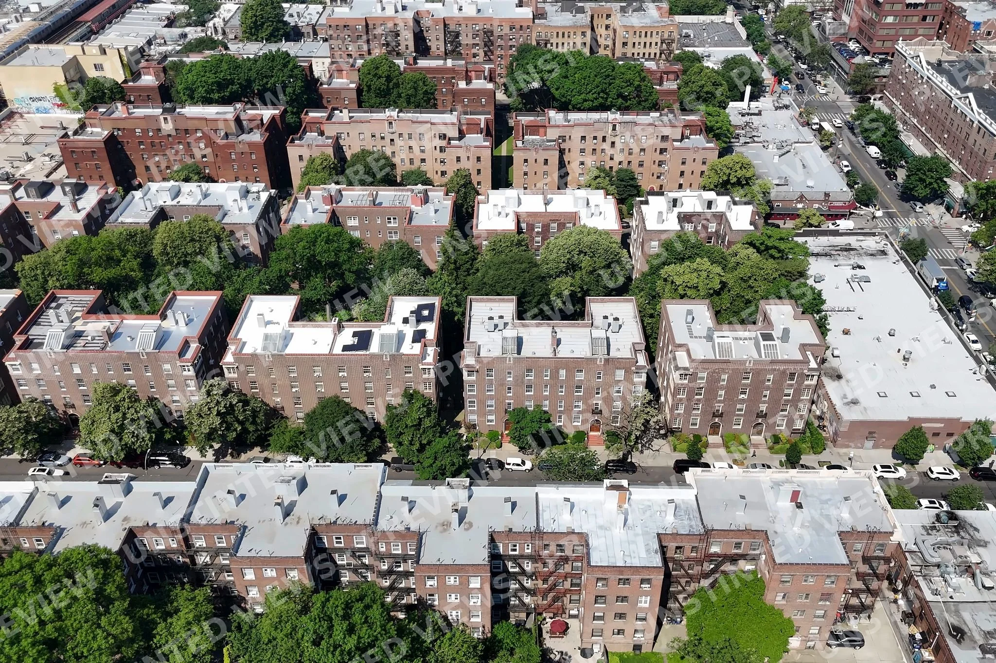 Jackson Heights — Aerial Overview of Co-op Rows (Jun 2024)