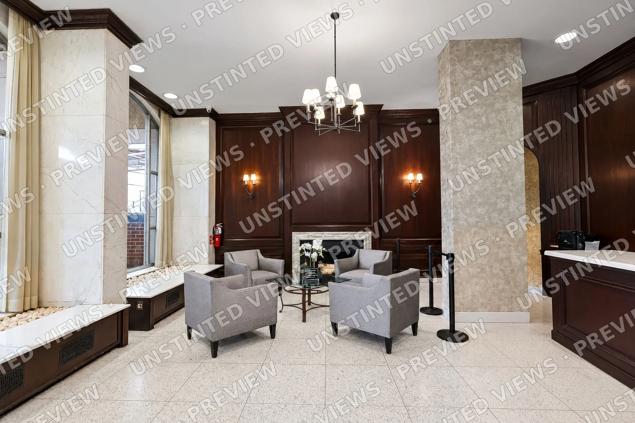 The Greenbriar, 85-15 Main Street — Lobby Seating (Oct 2026)