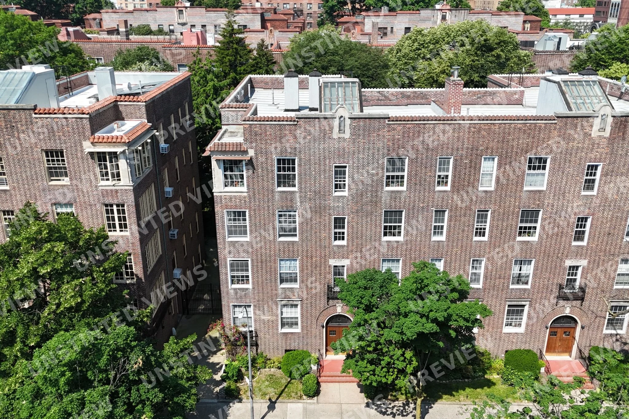 37-28 85th Street, Jackson Heights — Aerial Facade View, Wide (Jun 2024)