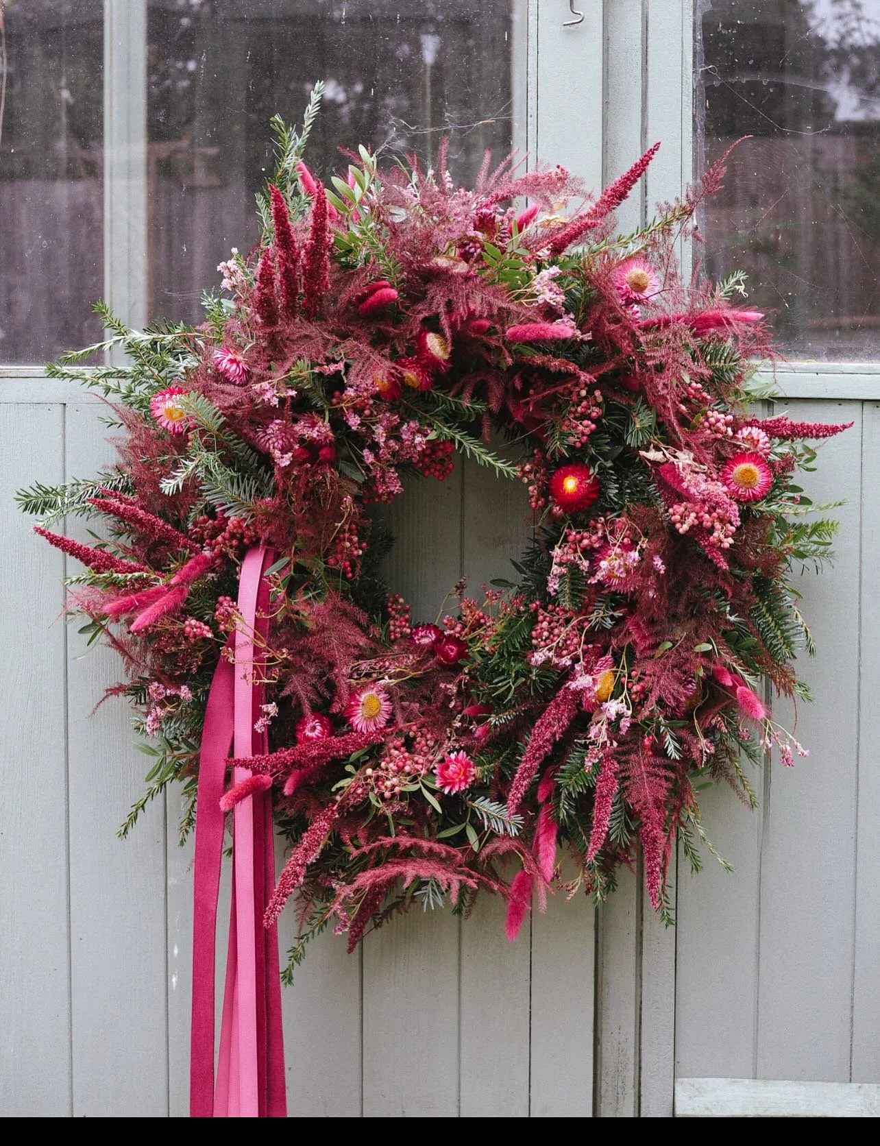 &bull;Sugar Plum&bull;

Because she deserves her own square on the grid. 

An opulent, rich, sumptuous, mulberry toned wreath of pure luxury. She&rsquo;s your favourite for a reason. 

A different slant on your traditional wreath, she is beautifully 