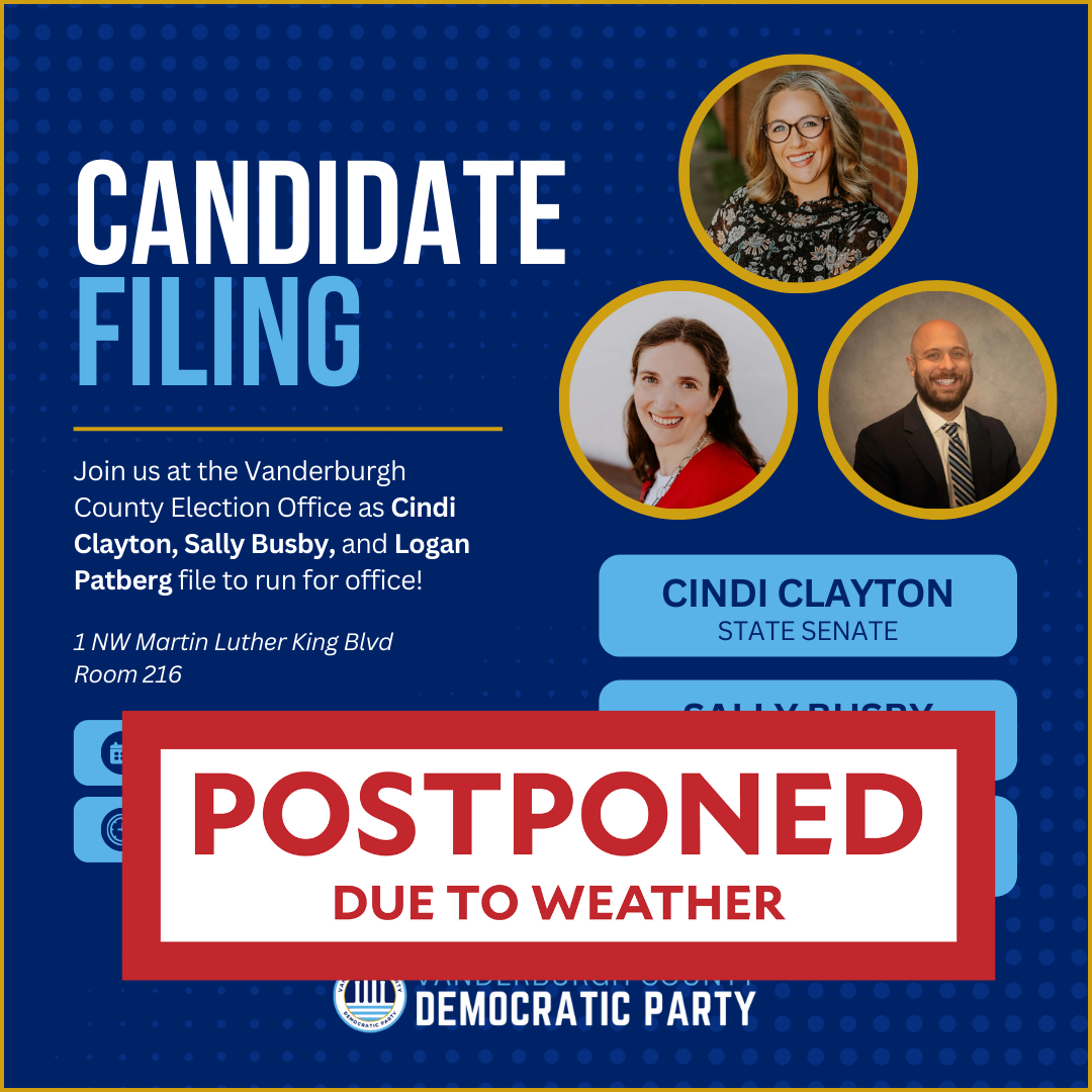 POSTPONED: State House/Senate Courtesy Filings