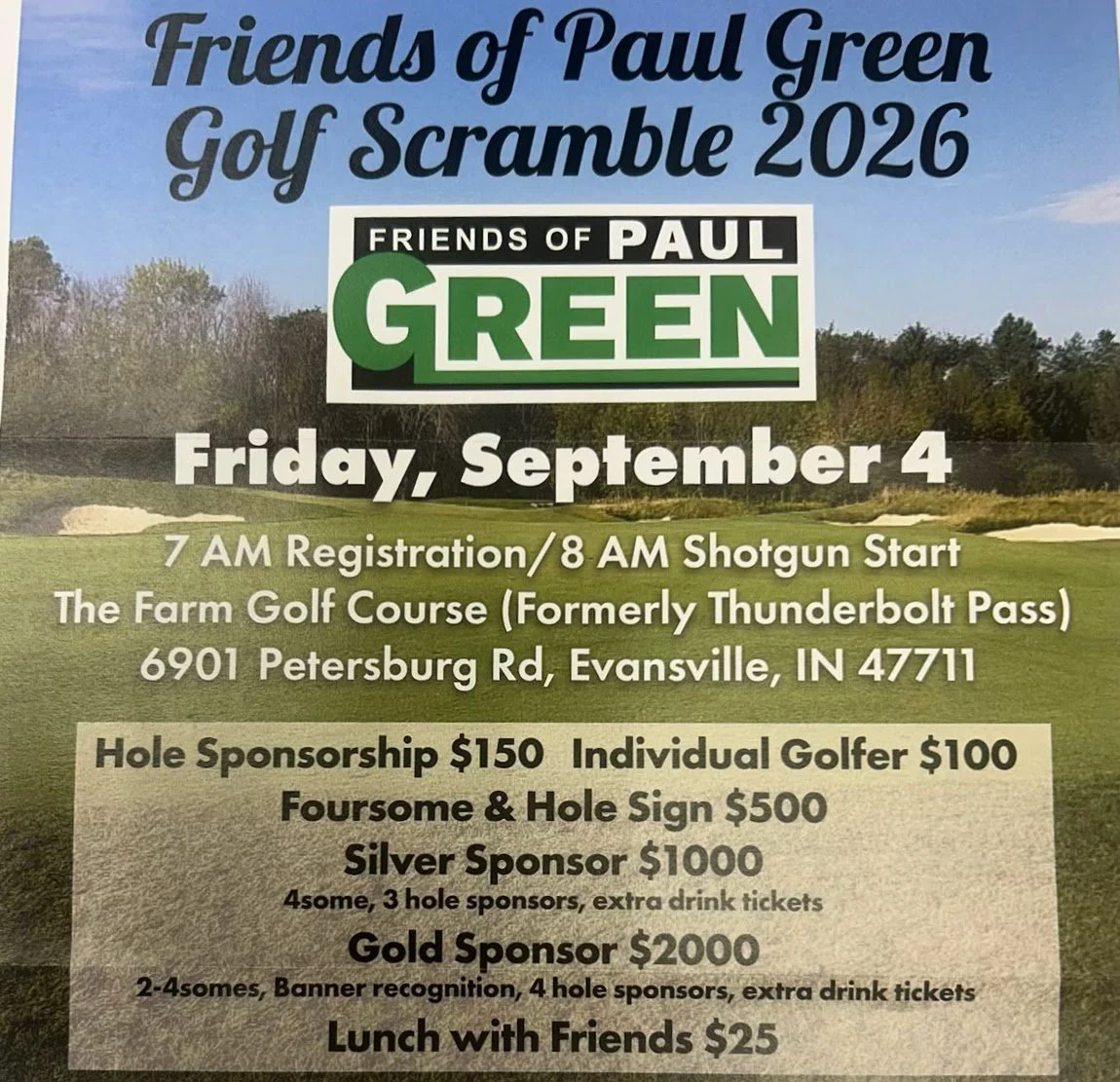 Paul Green Golf Scramble