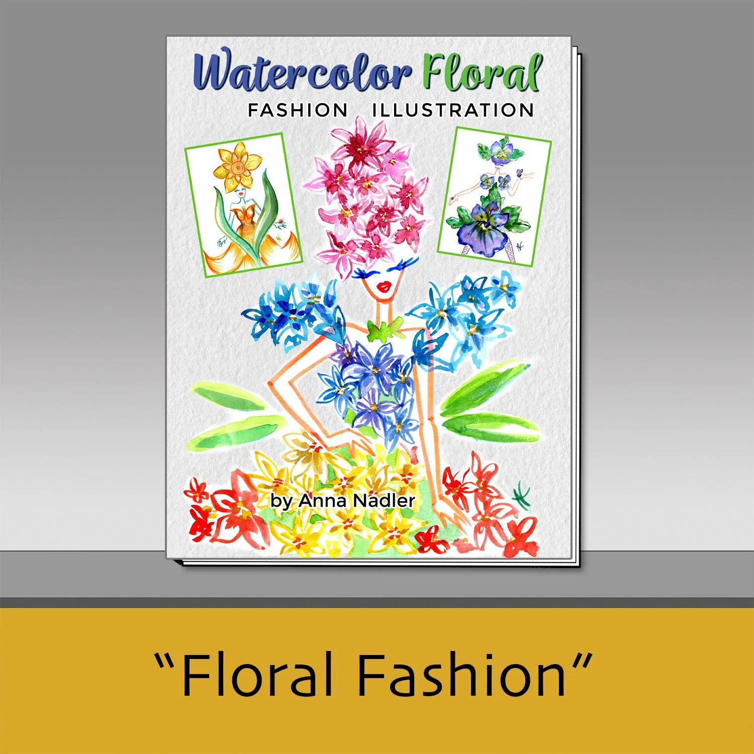 Watercolor Floral Fashion Illustration