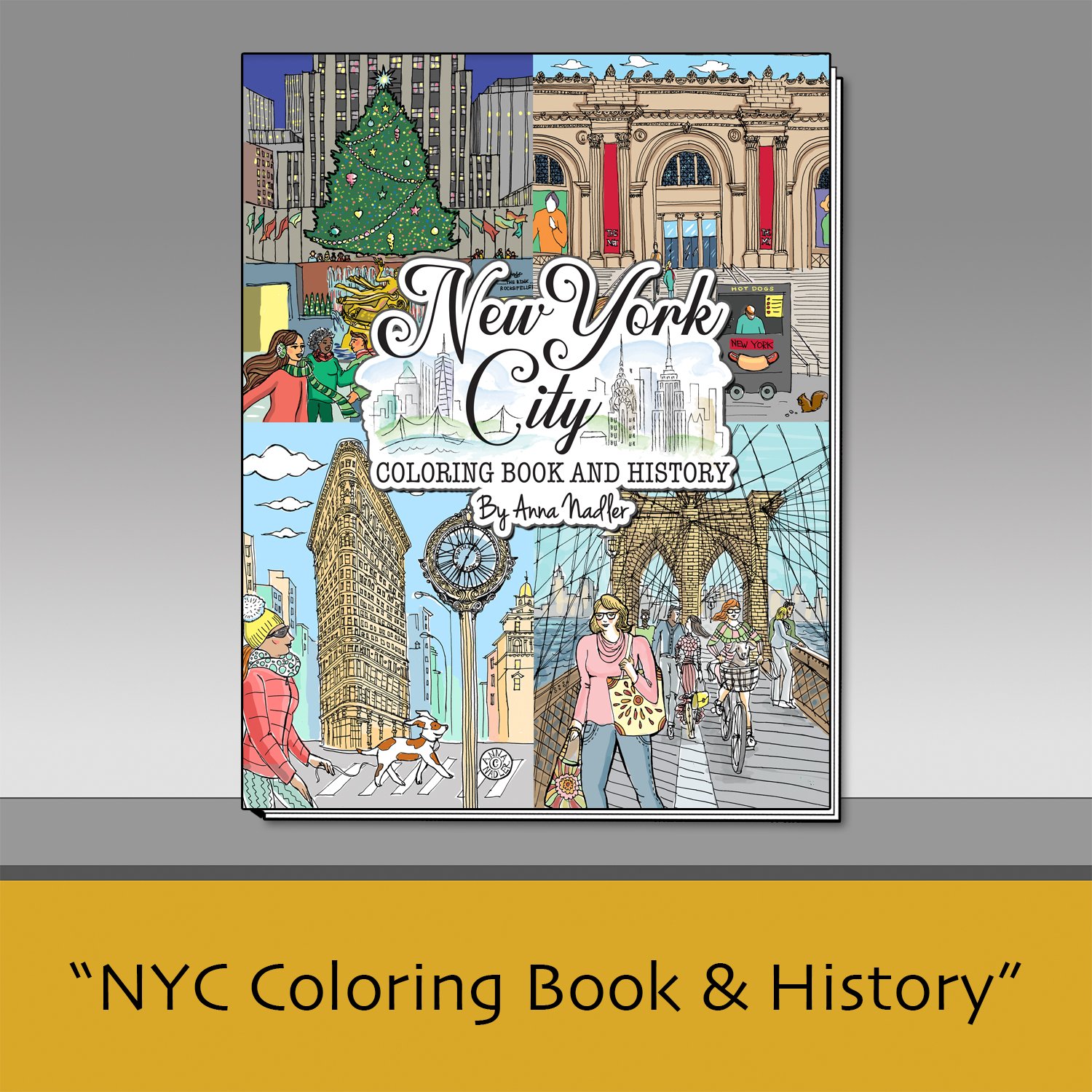 New York City Coloring Book and History