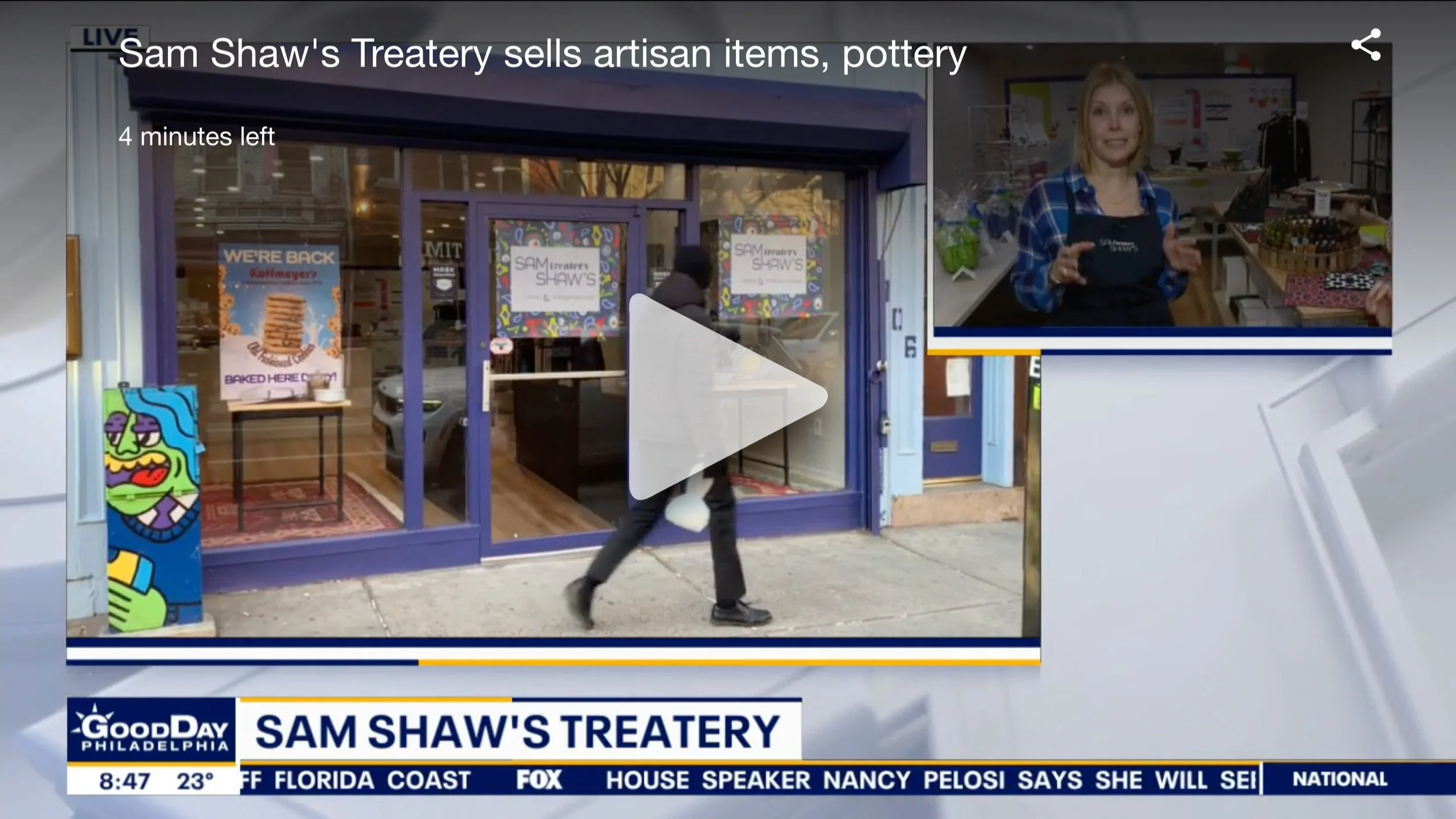  Sam Shaw's Treatery on Fox 29