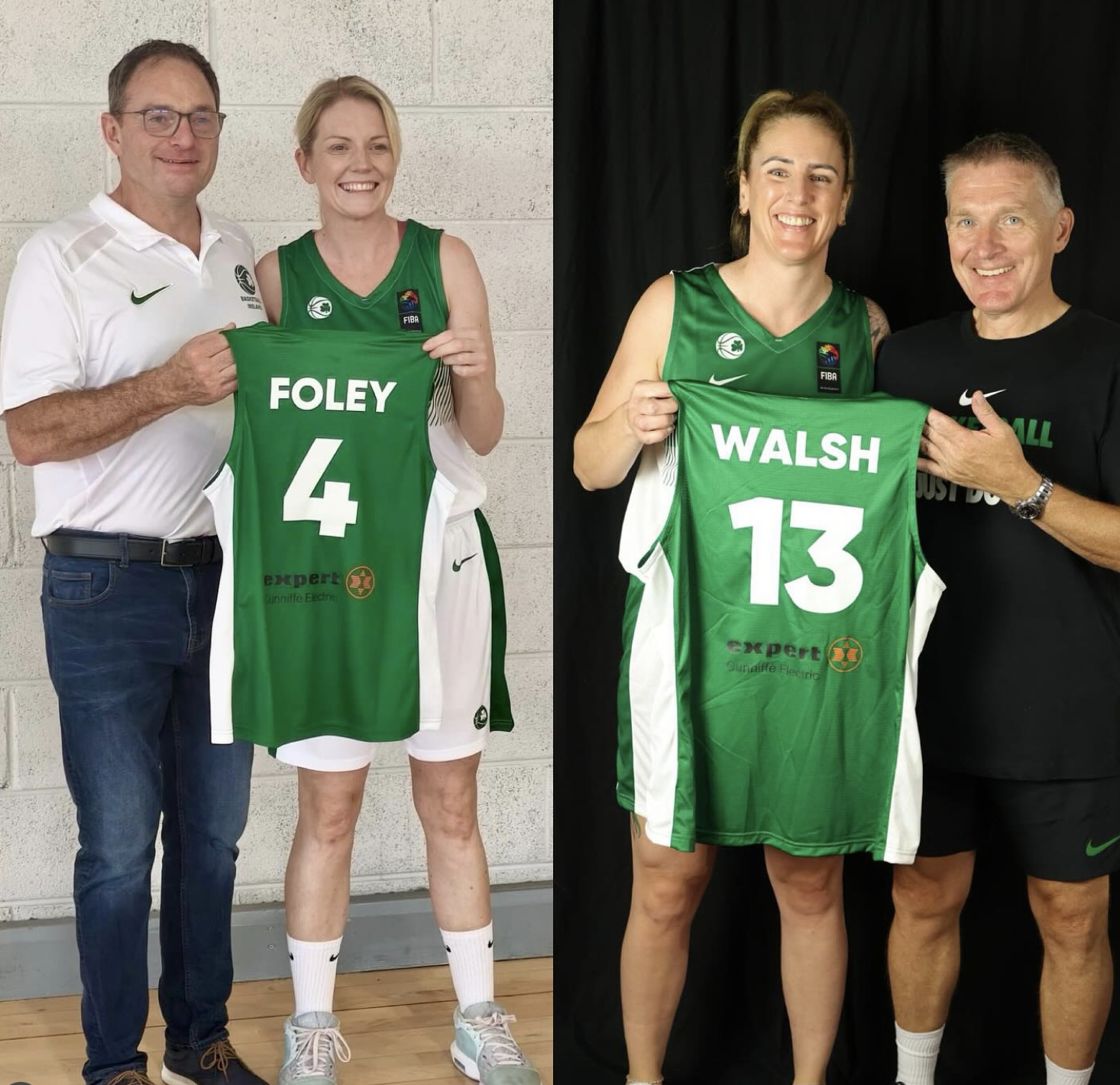 Raiders D1 Players Niamh Foley and Claire Walsh presented with their Irish jerseys ahead of FIMBA World Championships