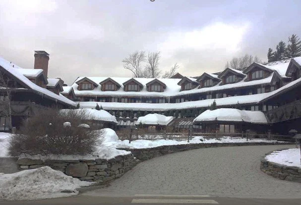 Von Trapp Lodge in VT with Snow