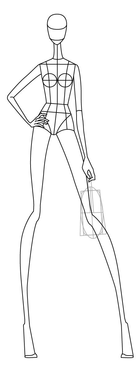 Croquis Template Female Fashion Figure Templates Fashion - Etsy