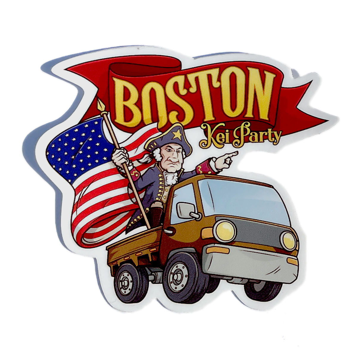 Boston Kei Party Sticker
