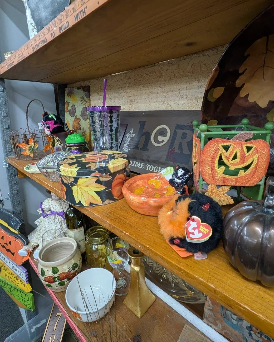 Scenes from the shop: fall decor for your home, comfy sweaters for the transition of weather, glassware to use while you watch college football, beautiful vintages vibes, puzzles and games for those rainy fall days &amp; costumes for your halloween p