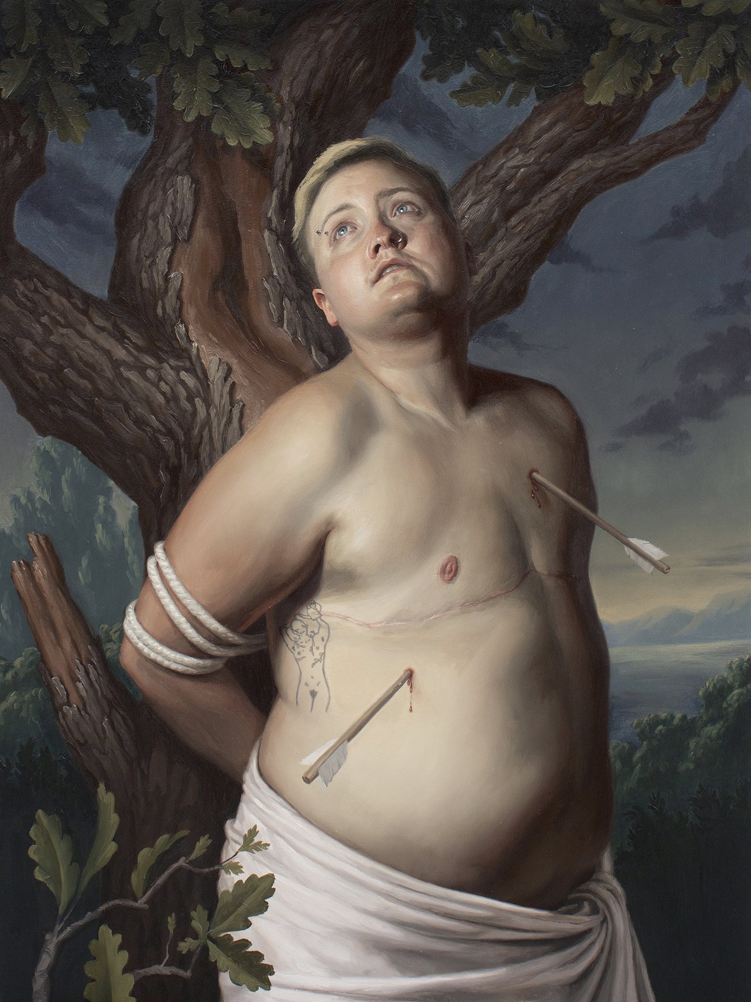 Saint Sebastian, 24 x 18 inches.