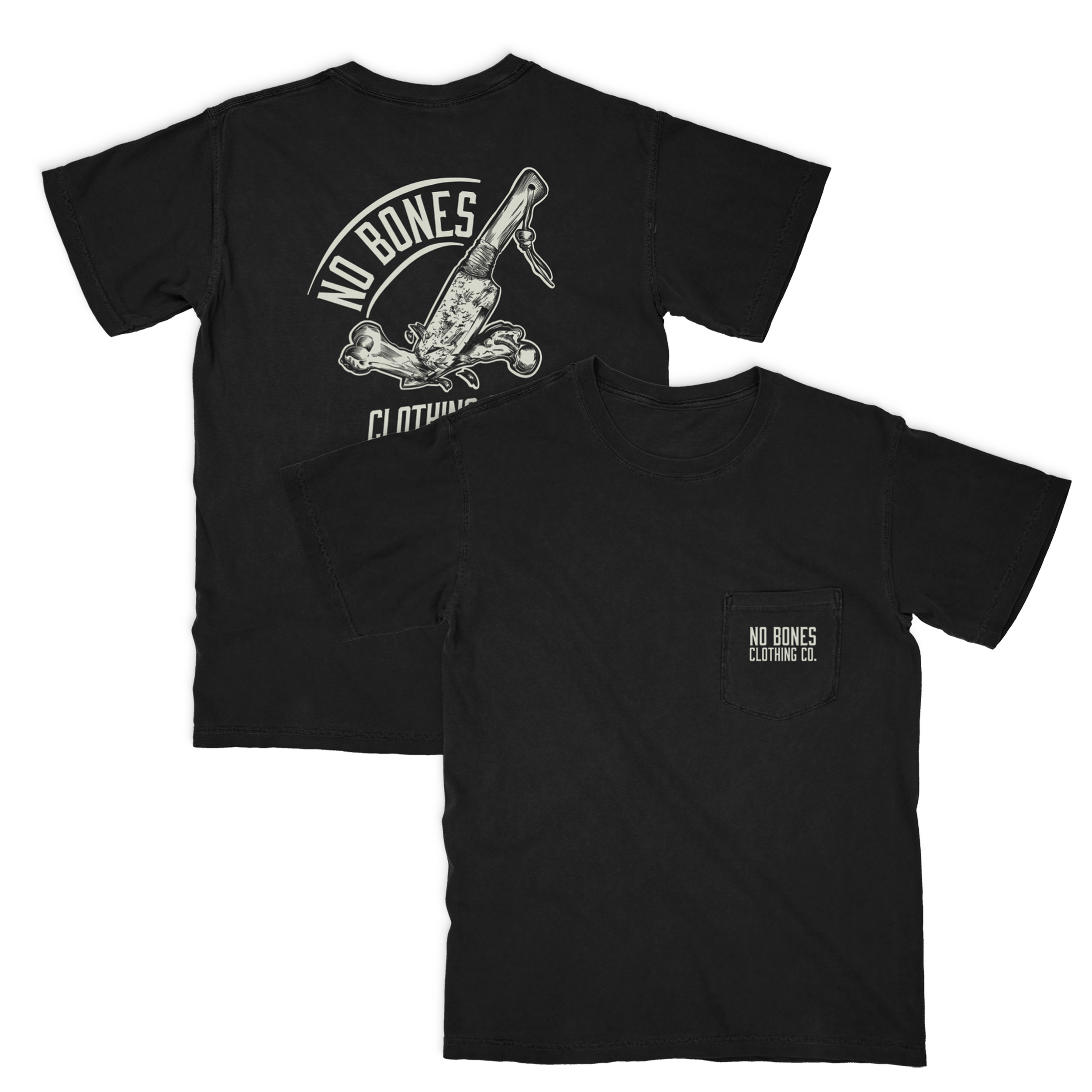 Knife Logo Premium Heavyweight Pocket Tee