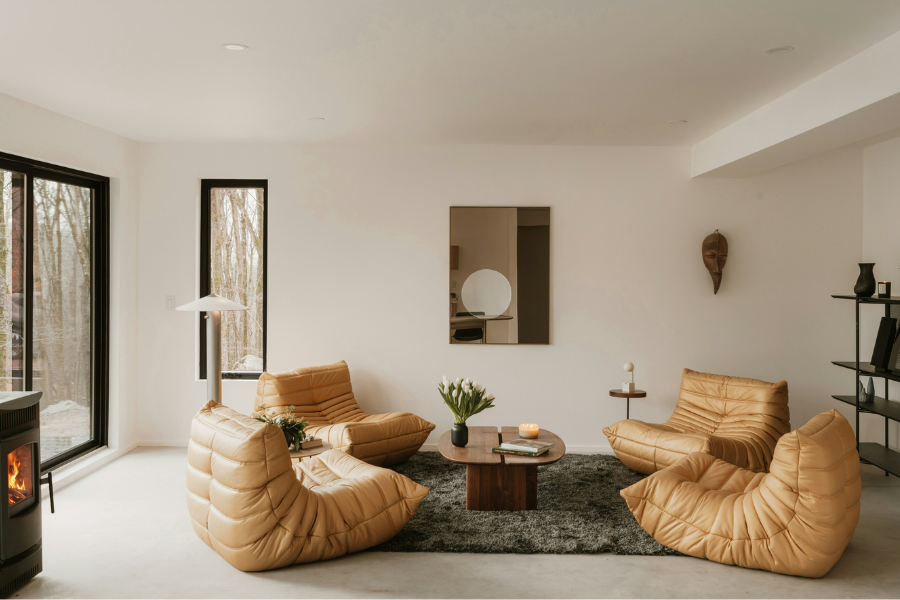 cozy living room for friends group