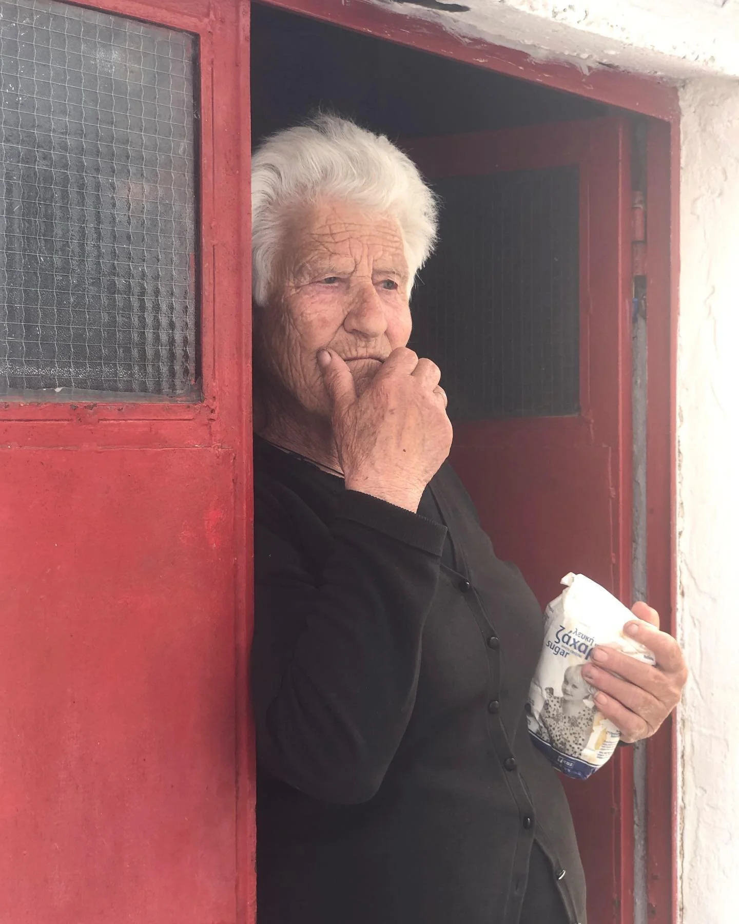 We were honoured to be invited into @anastasia_miari &lsquo;s Yiayia&rsquo;s house and kitchen for a coffee demonstration. 
And wondered around her village and the neighbouring village to see the view from the church where Anastasia was married. 

@g