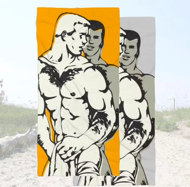 Tom Dickin' Harry Beach Towel