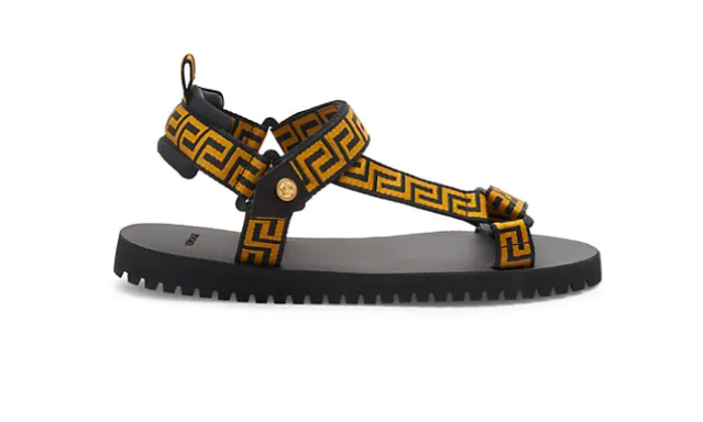 Versace Medusa Fabric Sandals - $625 or as low as $53/mo.