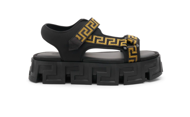 Versace Greca Labyrinth Sandals - $895 or as low as $75/mo.