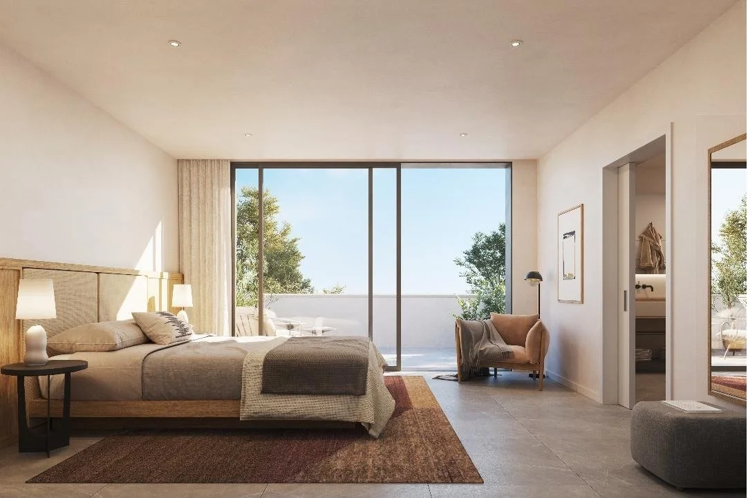 Un oasi de luxe 😍 Hem dissenyat un espai de descans i relaxaci&oacute; a la segona planta: habitaci&oacute; de matrimoni amb bany suite i acc&eacute;s a terrassa solarium. 

En aquesta planta hi ha una altra habitaci&oacute; amb bany, amb acc&eacute