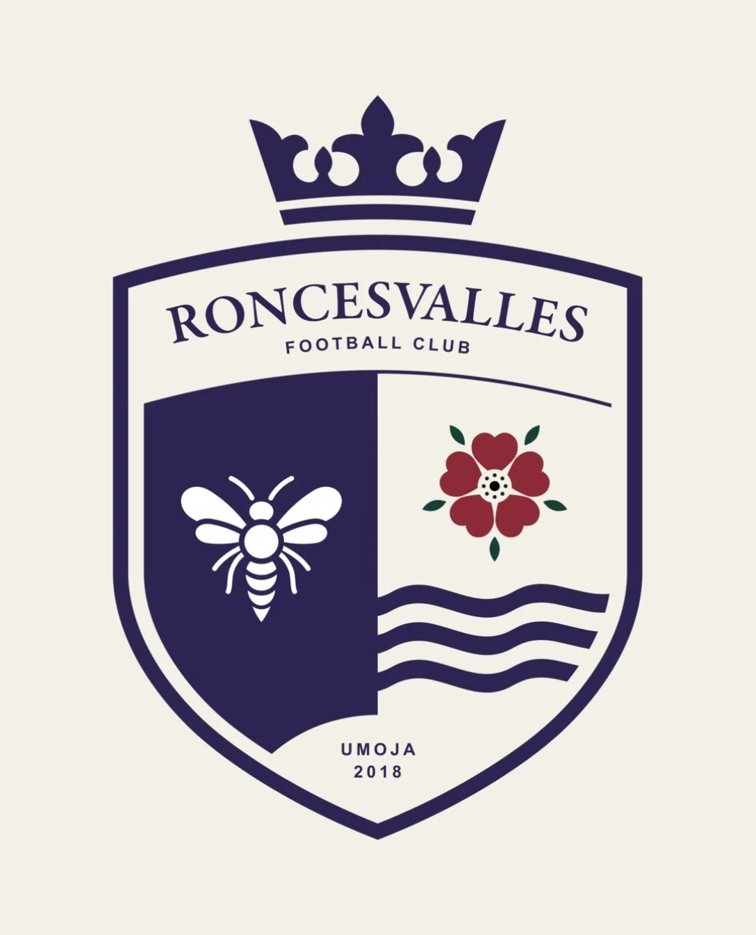 RONCY, HERE WE ARE. 💜🐝

We are proud to introduce the official crest of Roncesvalles Umoja Football Club.

Inspired by our community and built on the foundation of Umoja, this crest represents our identity, our roots, and the future we are building