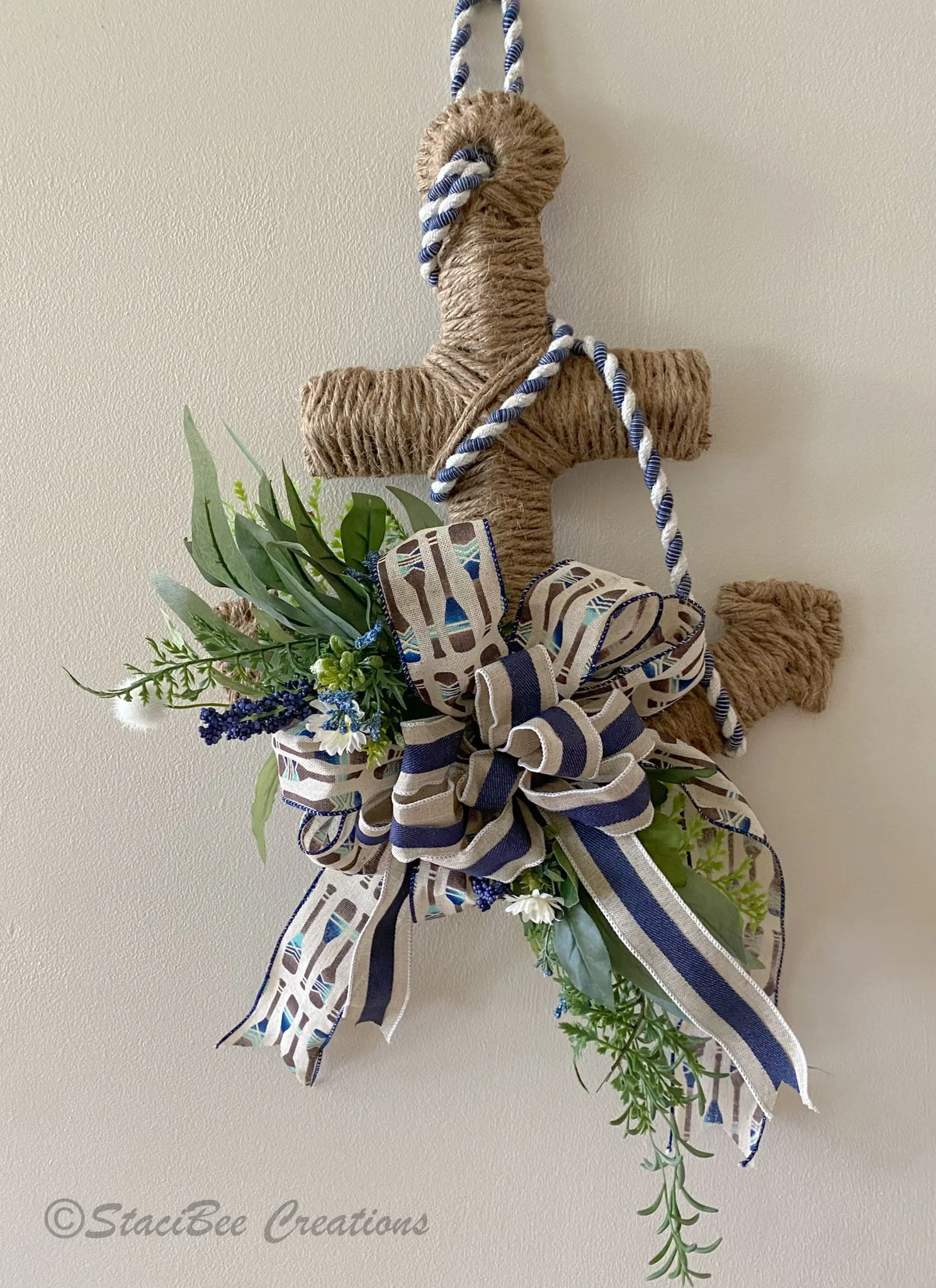 #L2 - Anchor (hand woven on wire anchor)
$90