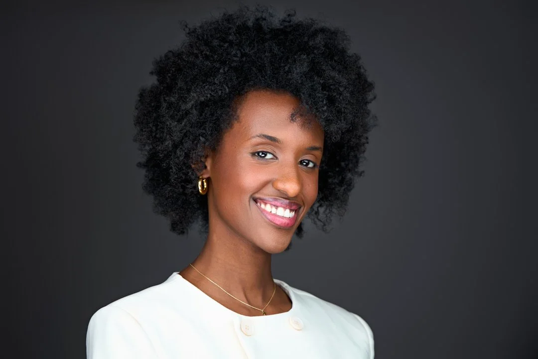 Woman wearing neutral colors for a professional headshot