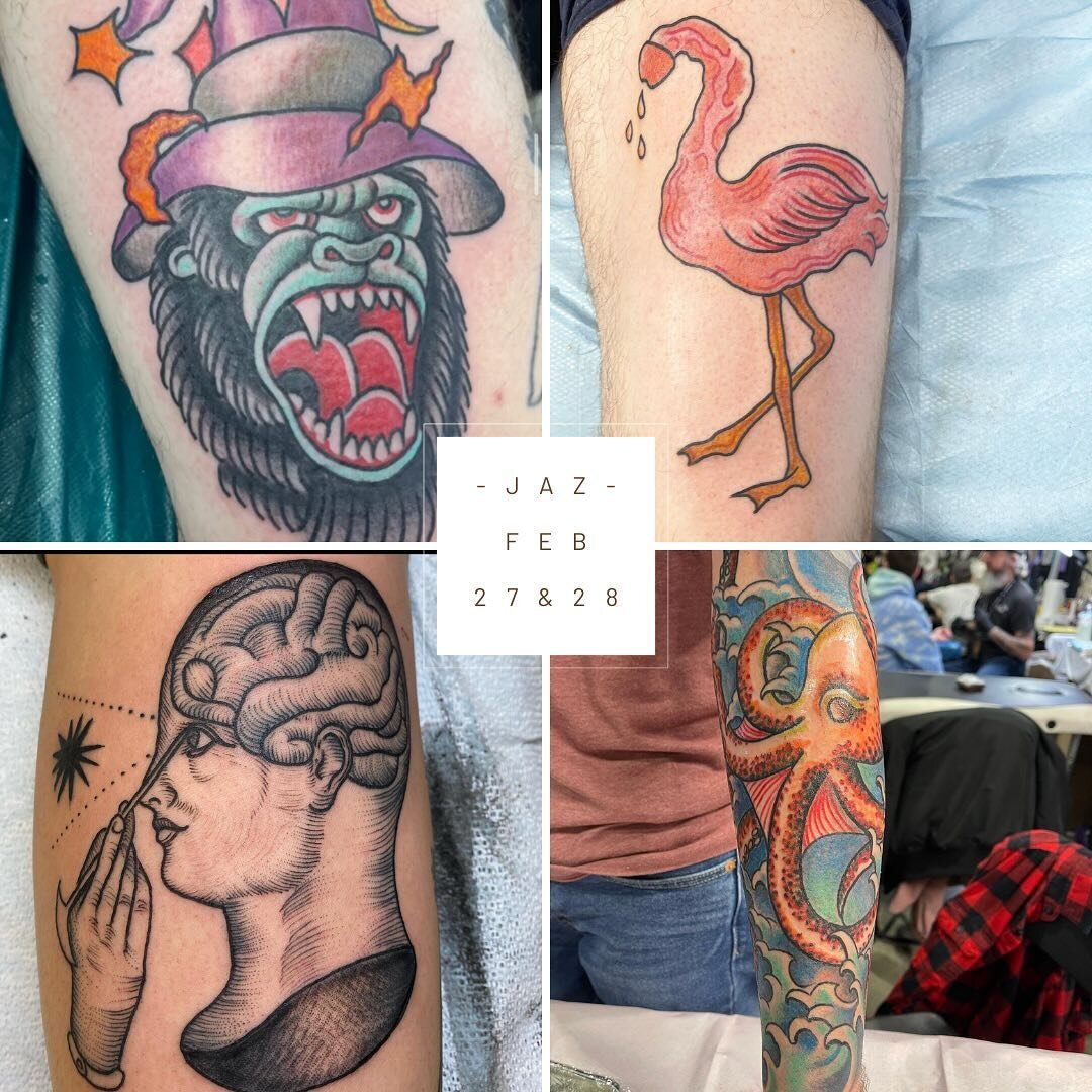 &bull; GUEST SPOT &bull;
Inkmaster Jaz, @bigdaddyjaz will be at Liquid Chaos next Tuesday &amp; Wednesday. Give him a follow and book your spots ASAP by calling the shop. 

Shop Info / Appointments
734-479-2420 &bull; liquidchaostattoos.com
&mdash; &