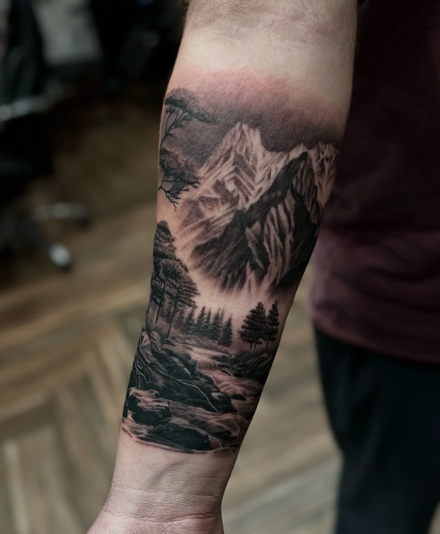 A cool nature piece I did a couple months back #tattoo #tattoos #ink #inked #art