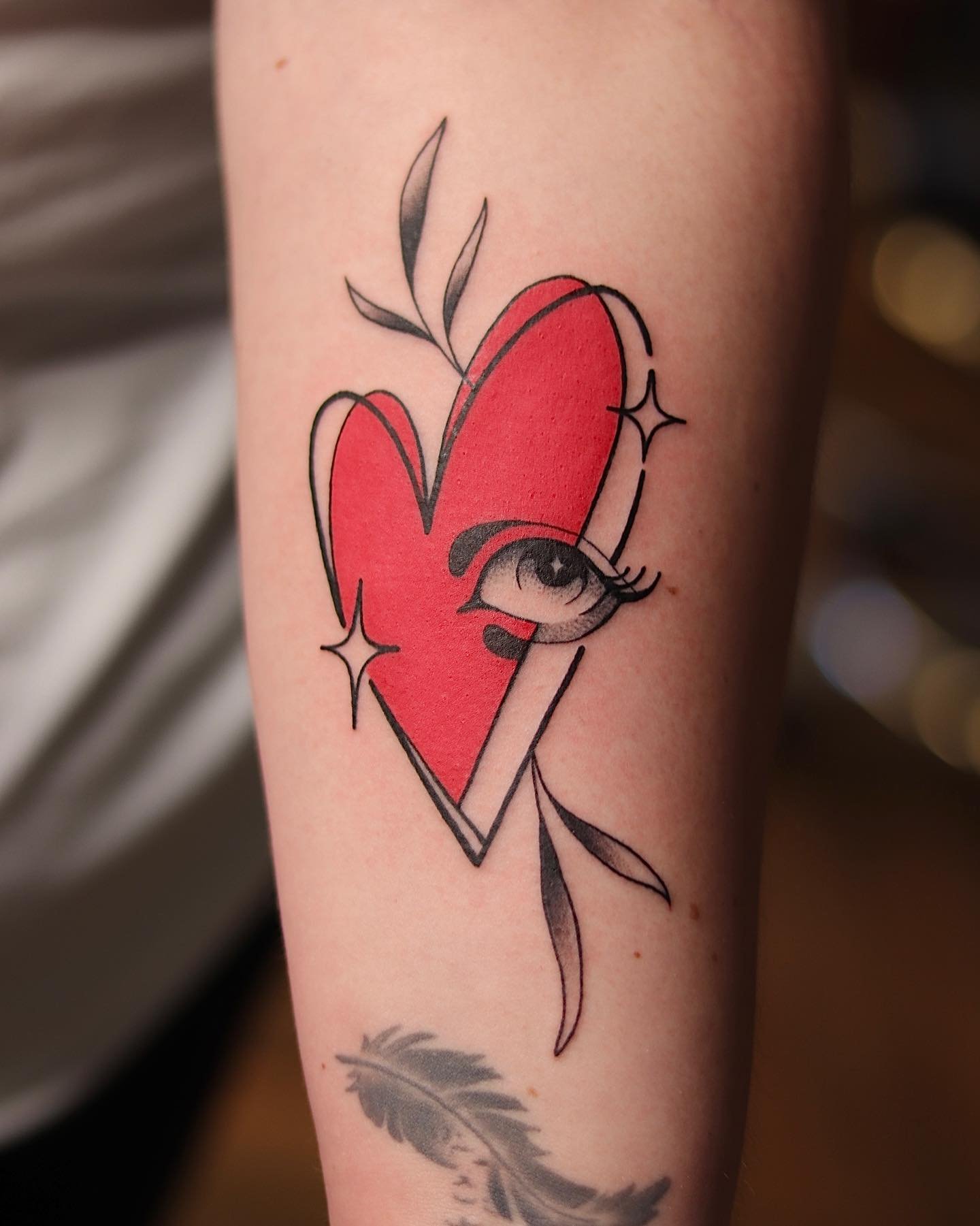 Got the opportunity to do this piece today! Super happy with how it came out! Thank you @abbyekmills for the trust! 
#tatt #tattoo #hearttattoo❤️ #ink #tattooshop #redinktattoo