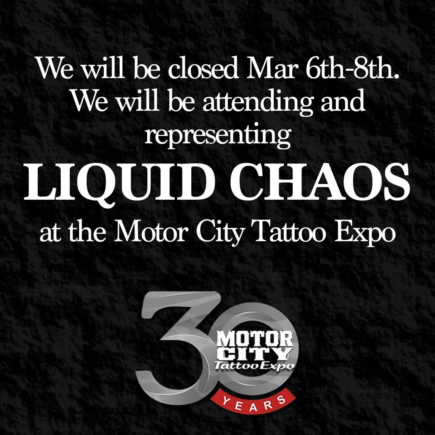 We&rsquo;ll be closed this weekend.. but you can still catch us at @motorcitytattooexpo ! Come get tattooed or just say hi to @jimmiehayestattoos @tat2papi_x @bodyartbythenay @inkedbykz and @im_sephi