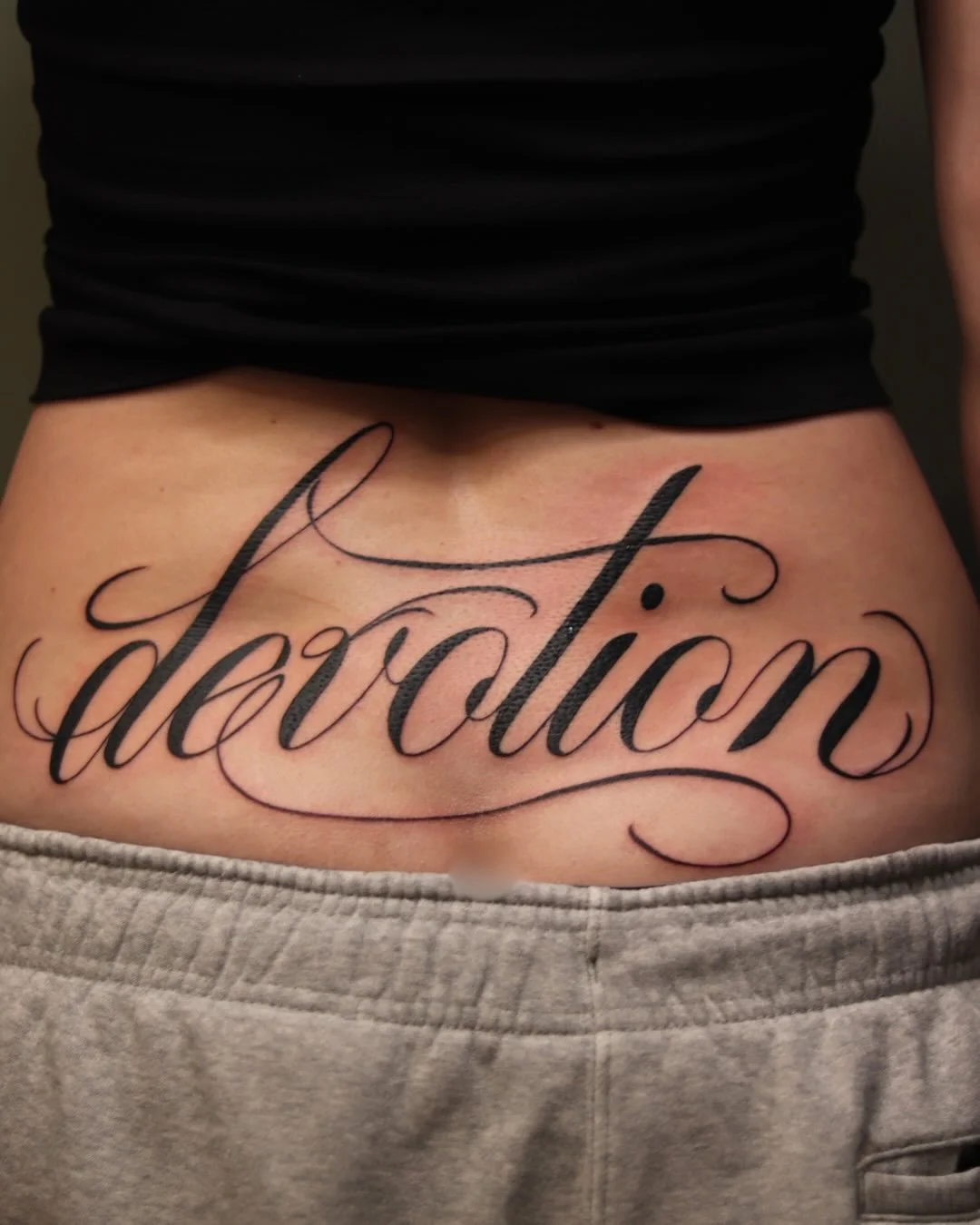 Devotion piece on the lower back for Janine from a bit ago! Had fun with this piece! ✍️✍️

#tattoo #tattooed #letteringtattoo #tattooshop #devotion