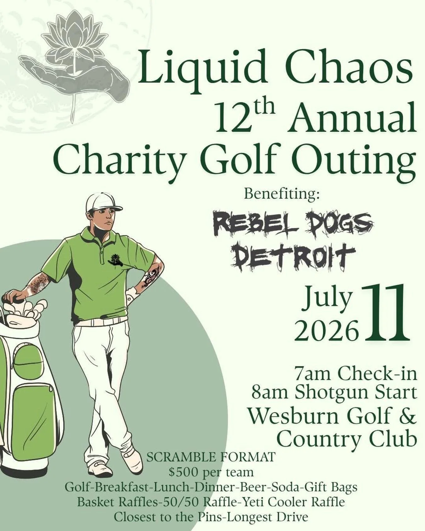 A few spots remain for our annual golf outing! Get in touch with the shop to book your squad. ⛳️ 

734-479-2420